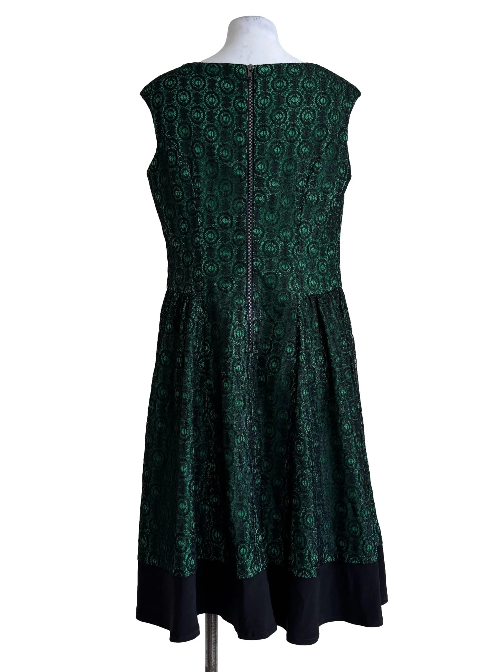 Lace Green Empire Dress - Image 2