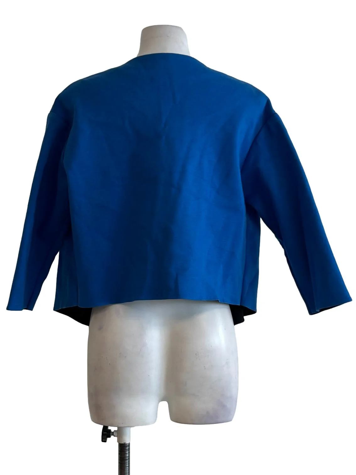 Lapis Blue Asymmetrical Jacket - Image 2