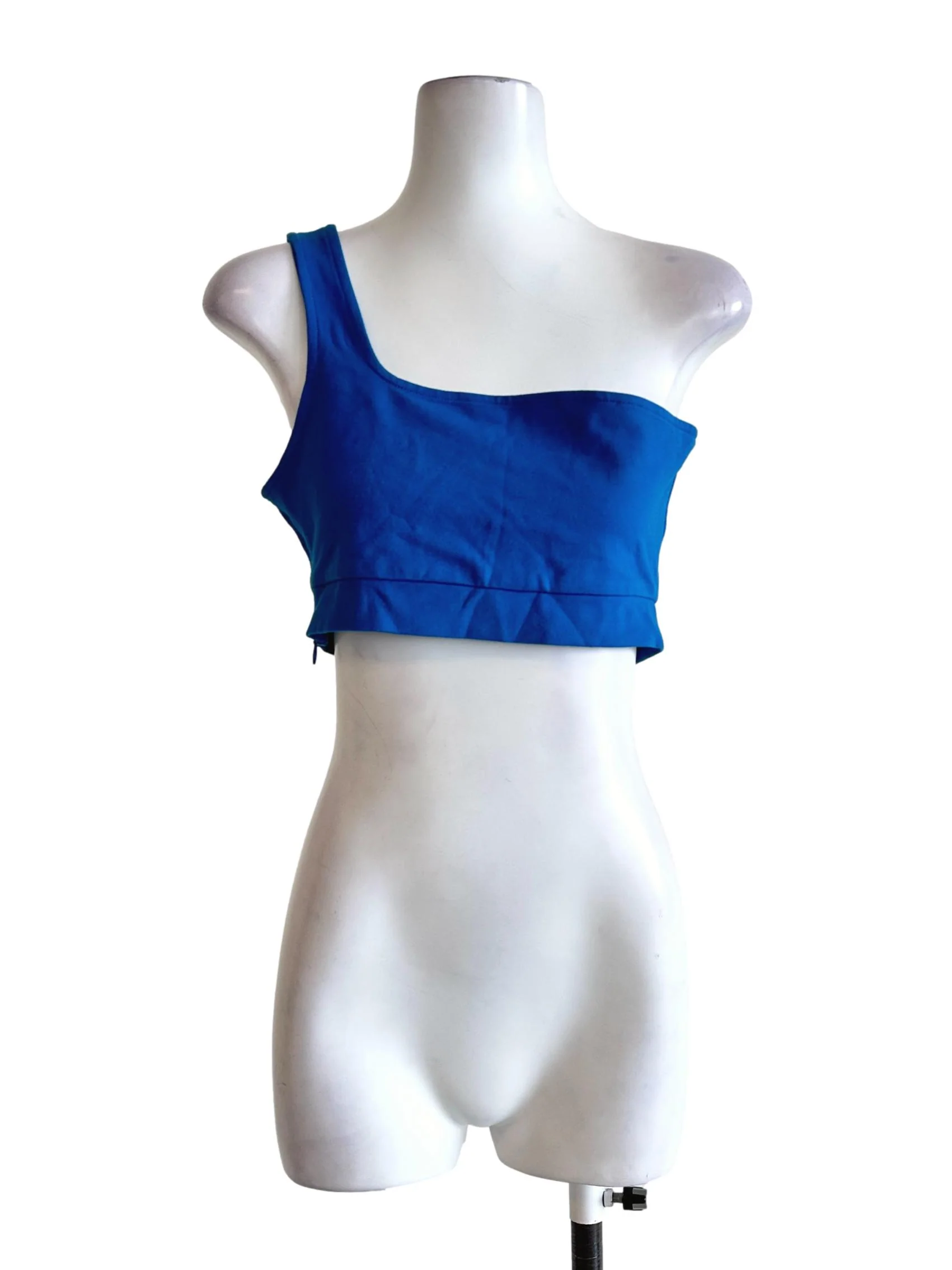 Lapis Blue Sleeveless Crop Top YHF