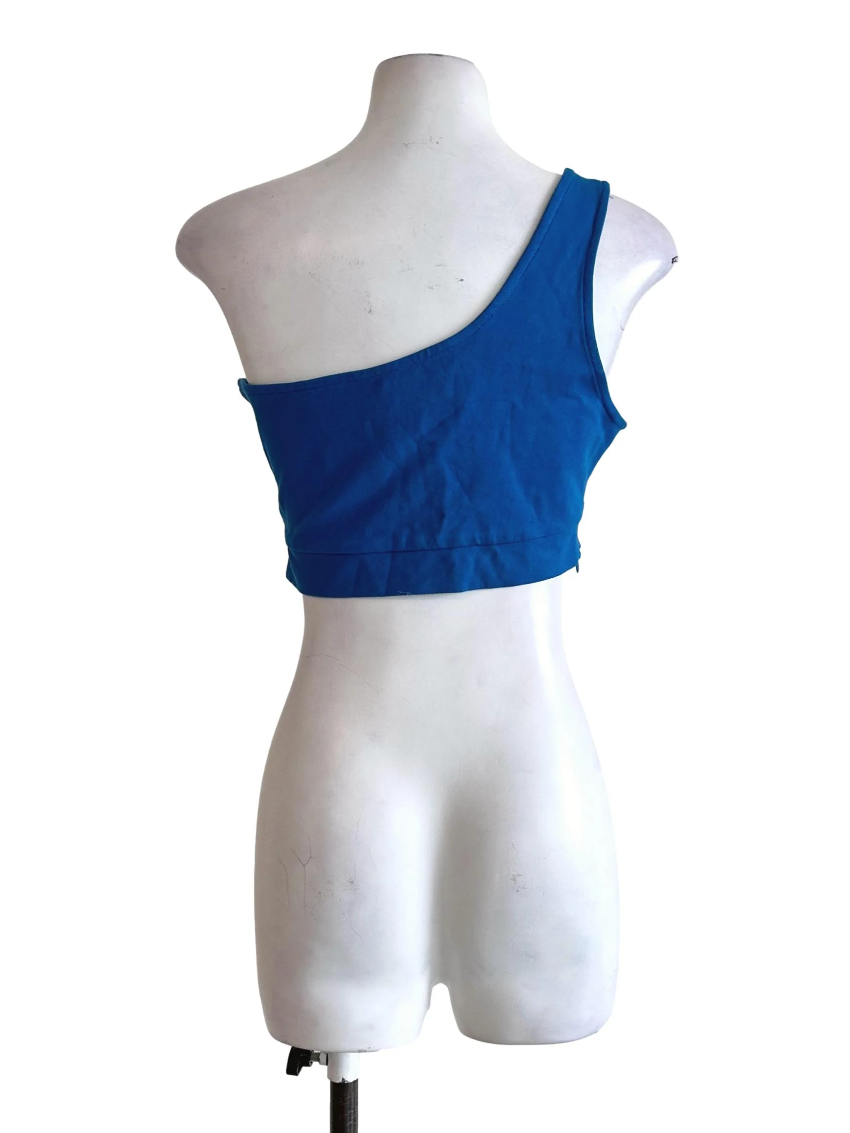 Lapis Blue Sleeveless Crop Top YHF - Image 2