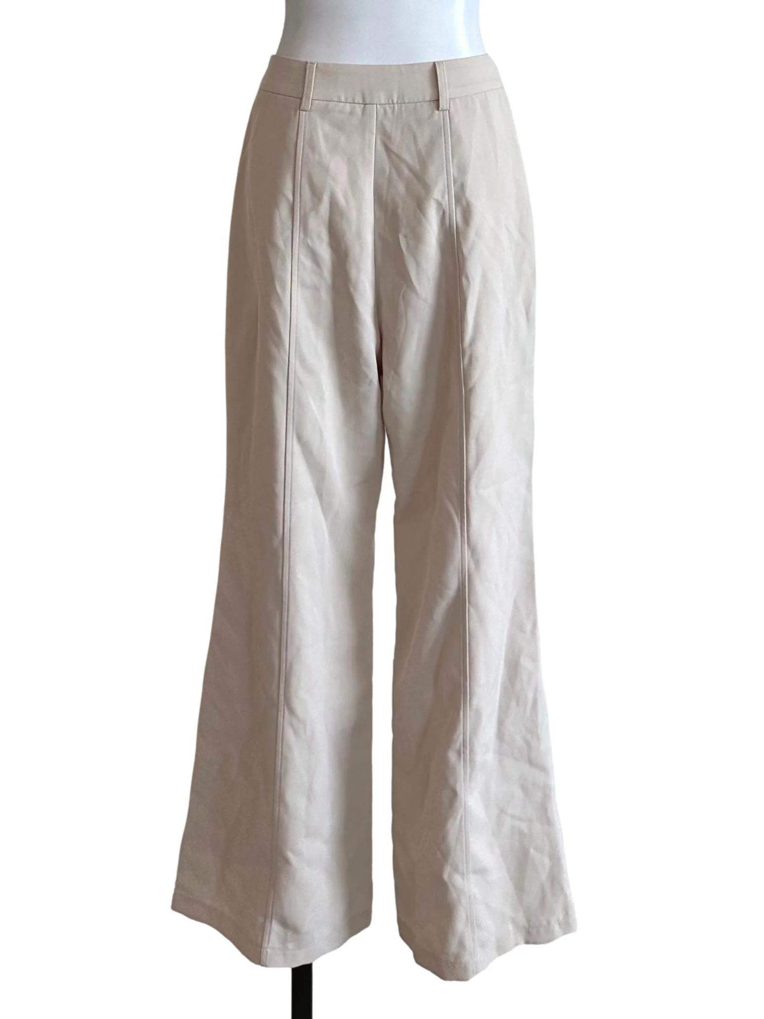 Latte Beige Flare Long Pants - Image 2