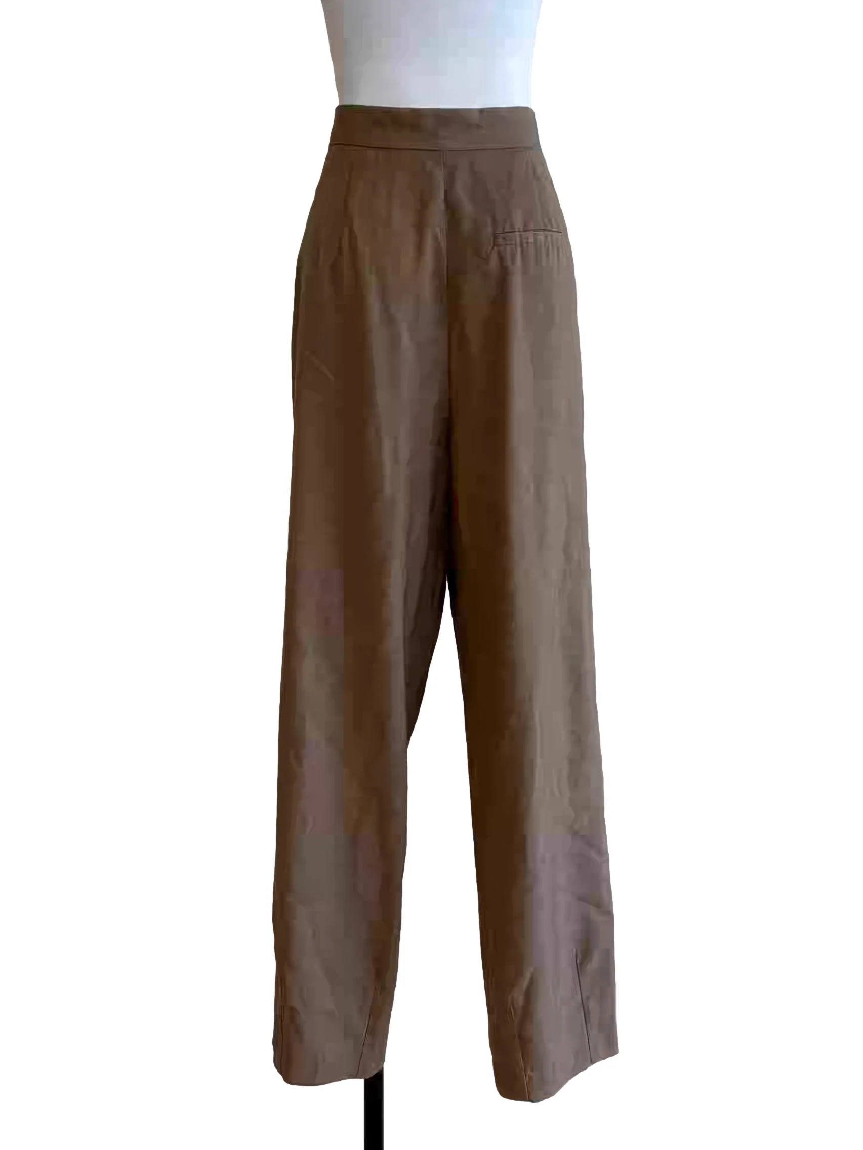 Latte Brown Straight Pants - Image 2