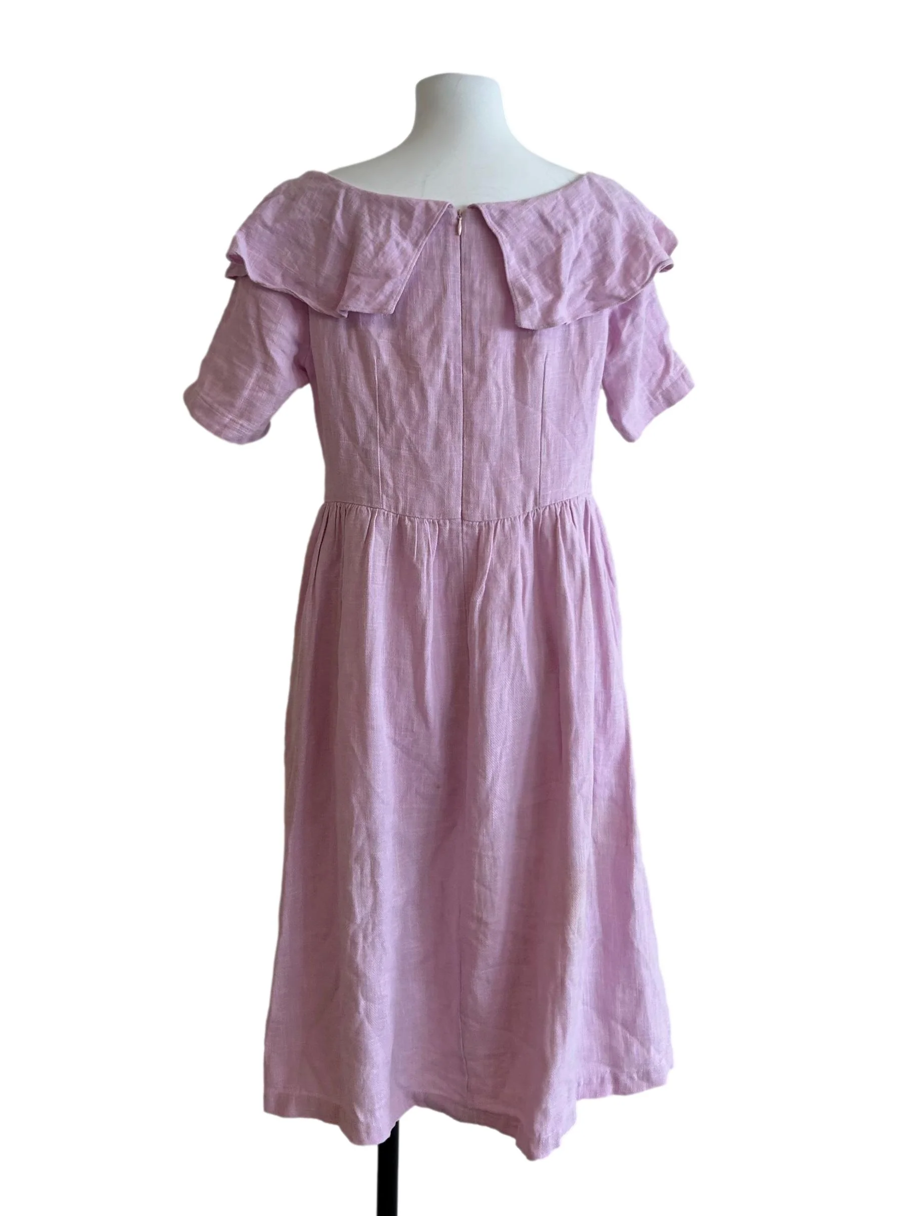 Lavender Purple Short Sleeve Dress - Image 2