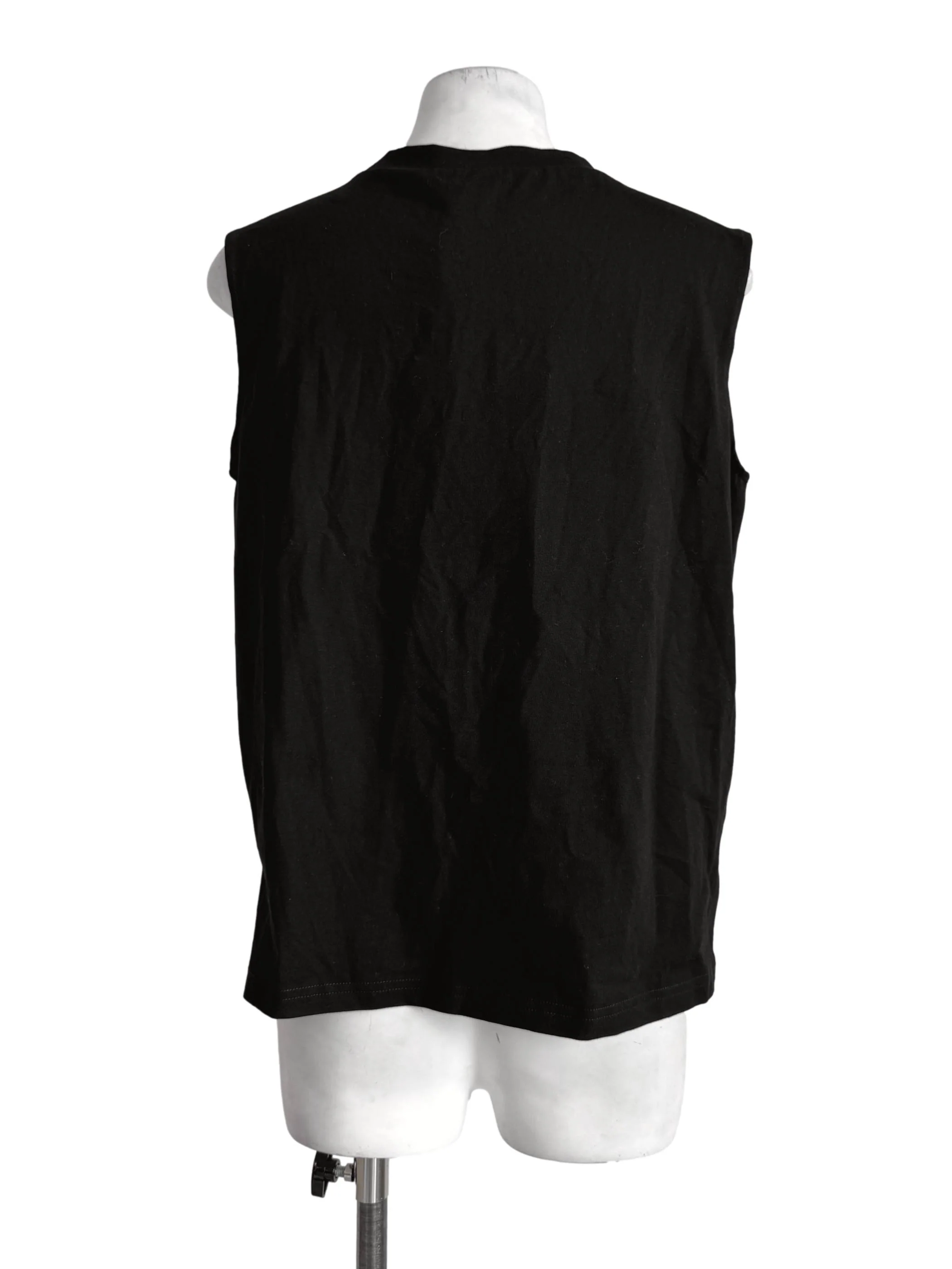 Lead Black Round Neck Top - Image 2