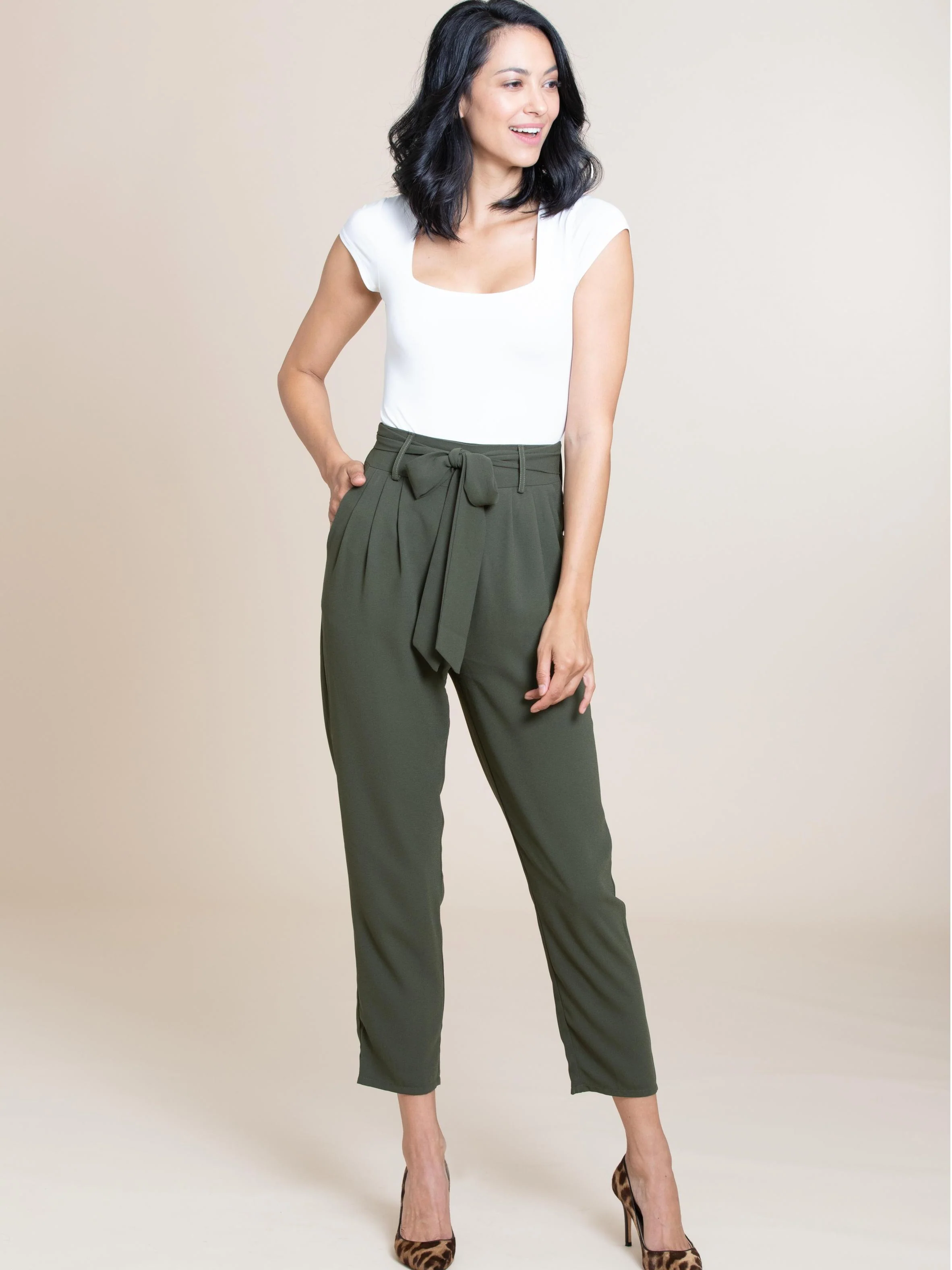 Lexi Trousers In Evergreen CSN