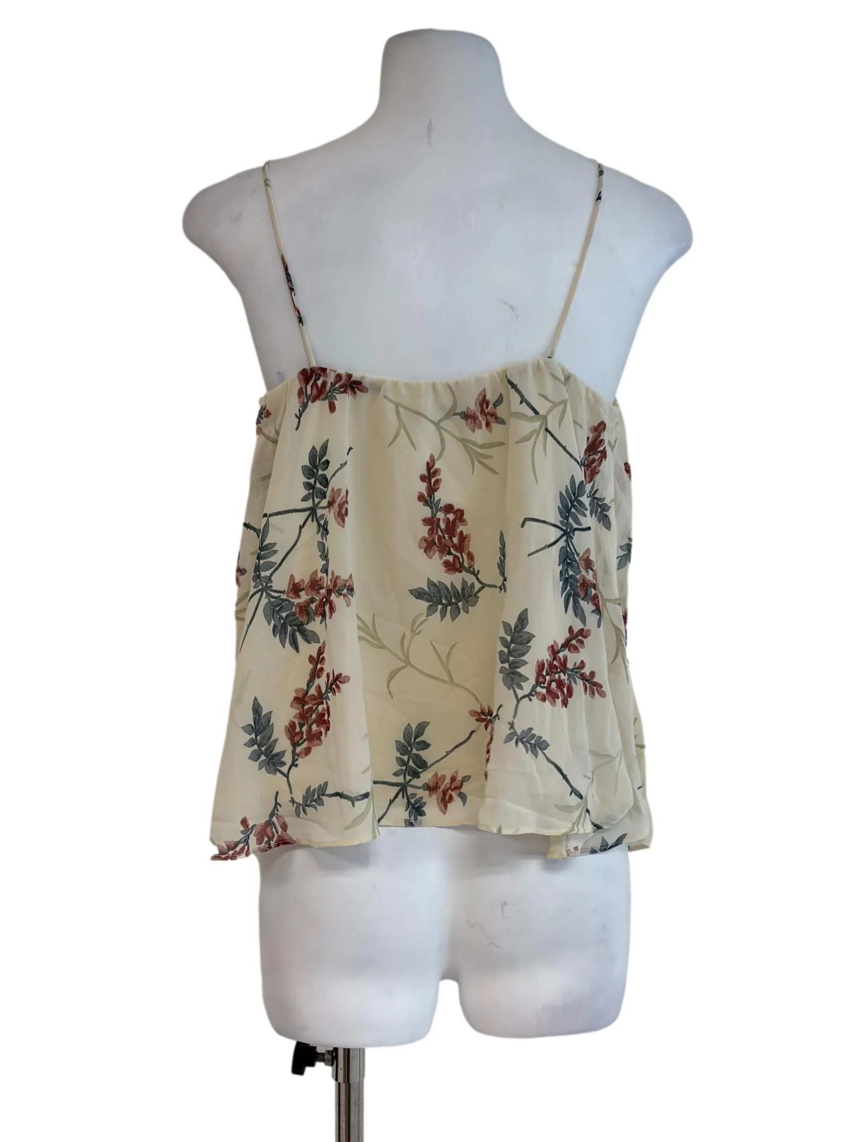 Light Beige Floral Cami Top - Image 2