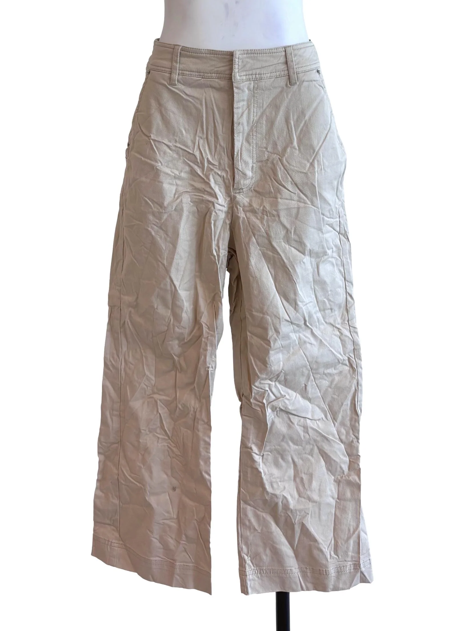 Light Beige Straight Pants