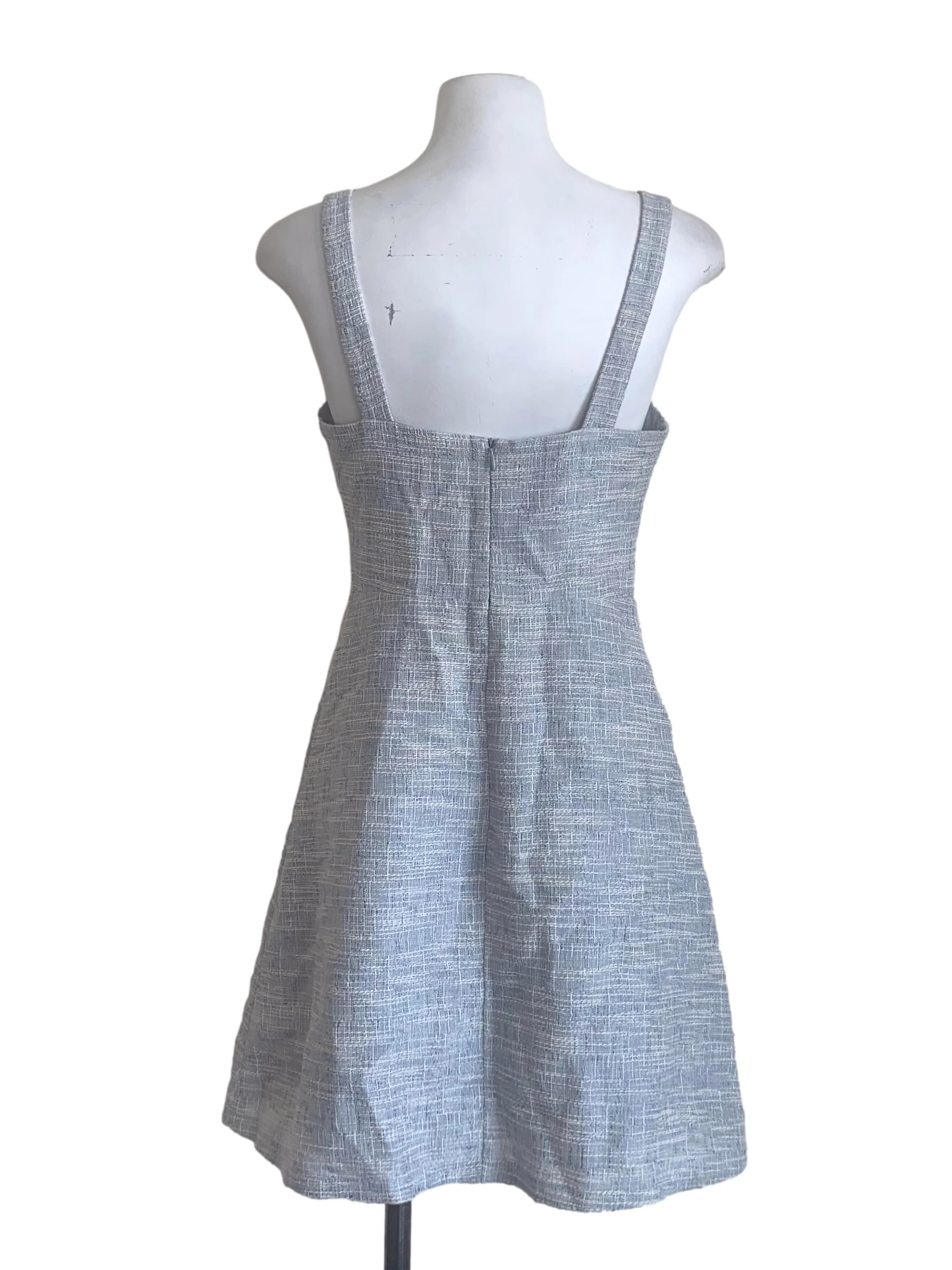 Light Blue Tweed Dress LB - Image 2
