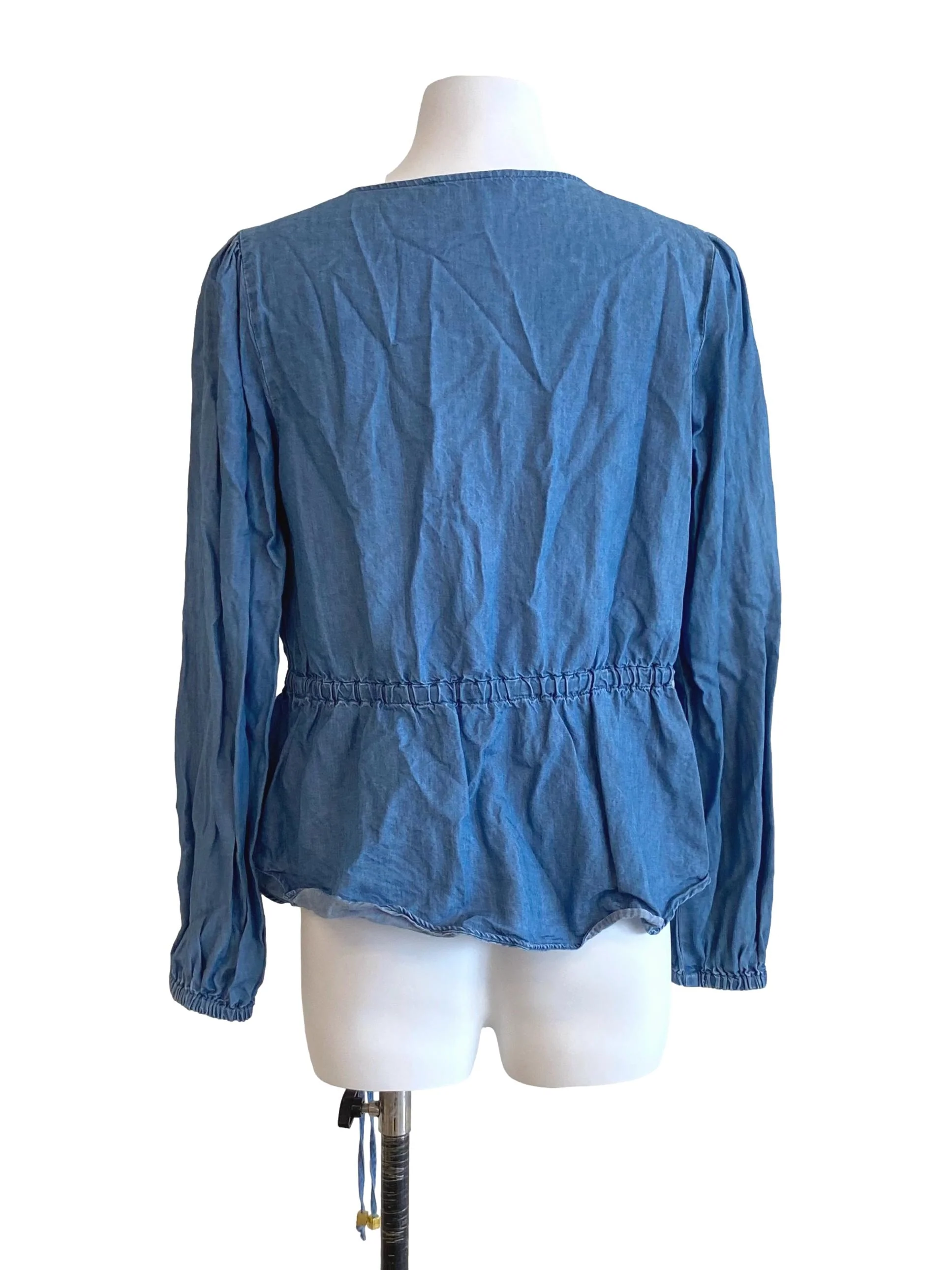 Light Blue V Neck Top - Image 2