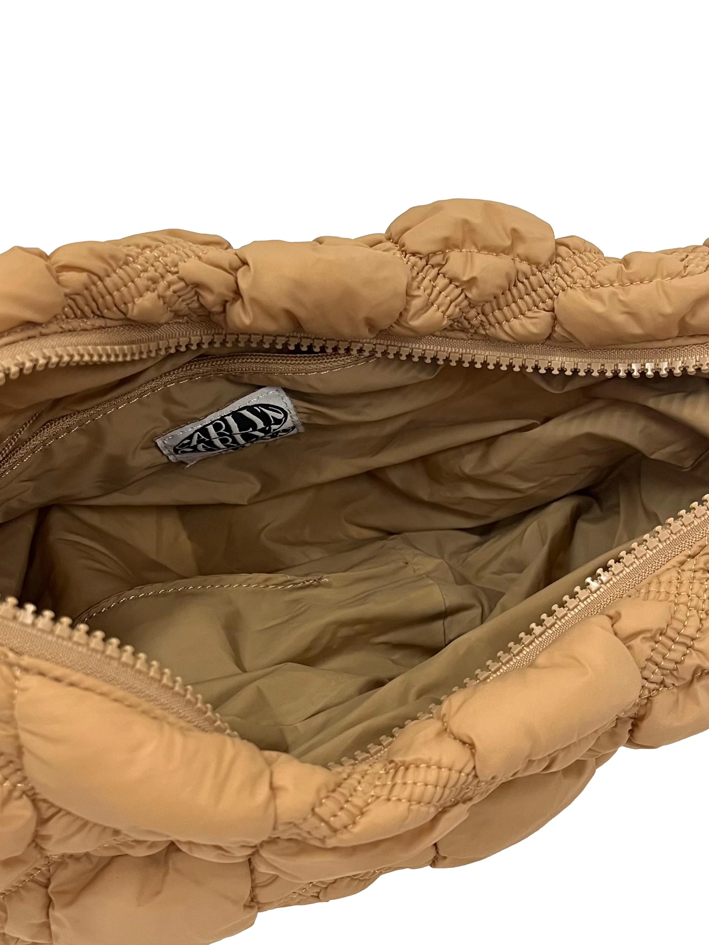 Light Brown Cloud Puffer Bag - Image 5