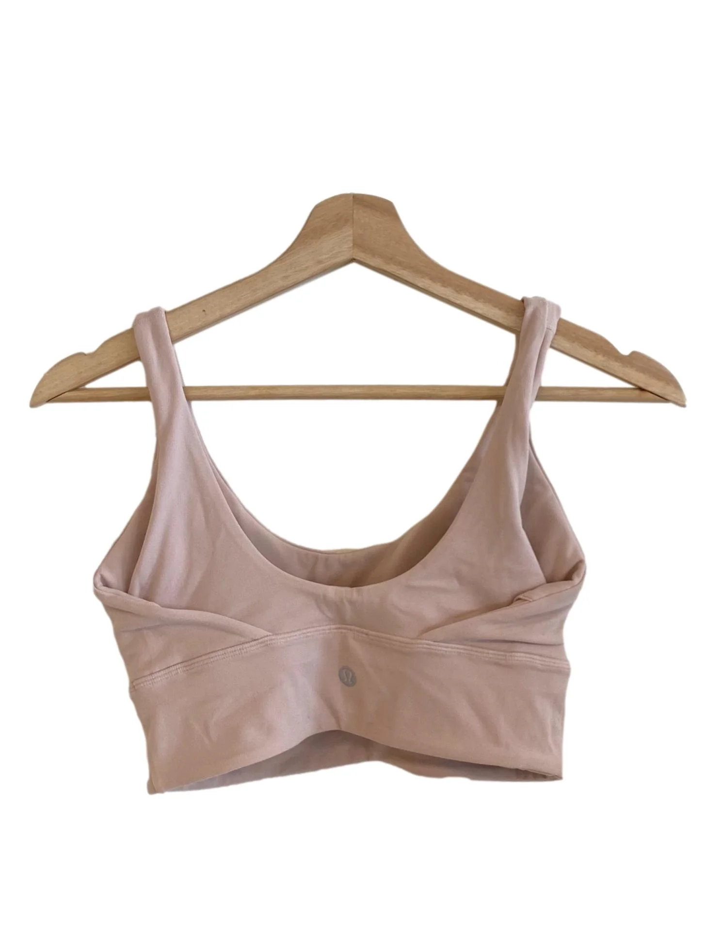 Light Coral Pink Scoop Tank Top Sports Bra - Image 2