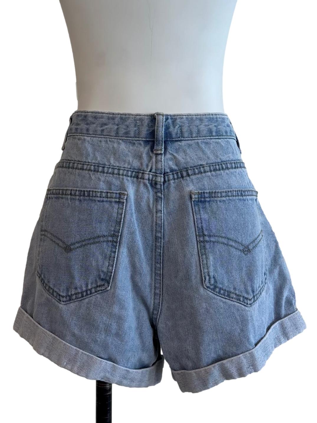Light Denim Jean Shorts - Image 2