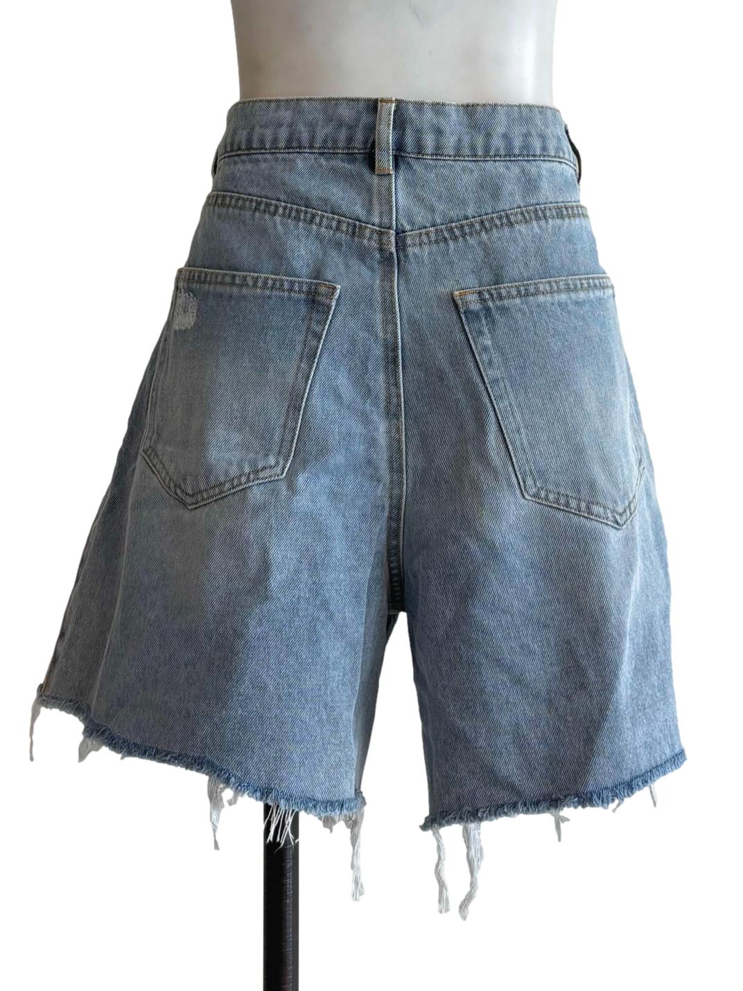Light Denim Jorts - Image 2