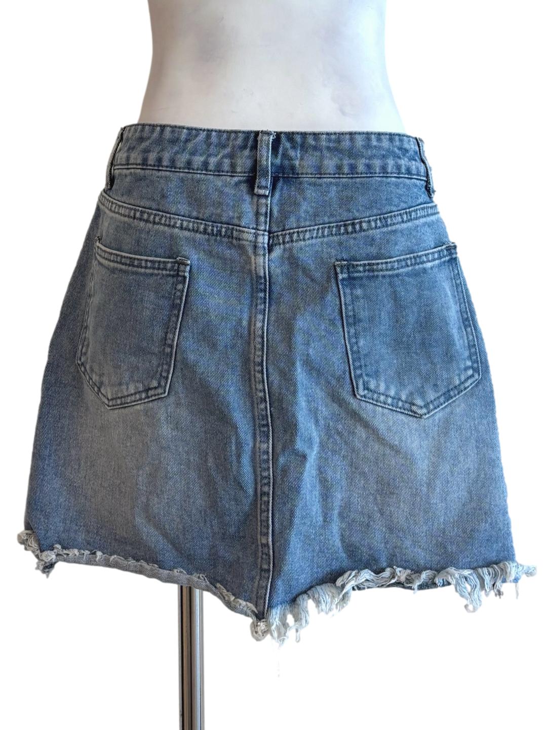 Light Denim Mini Skirt TTR - Image 2
