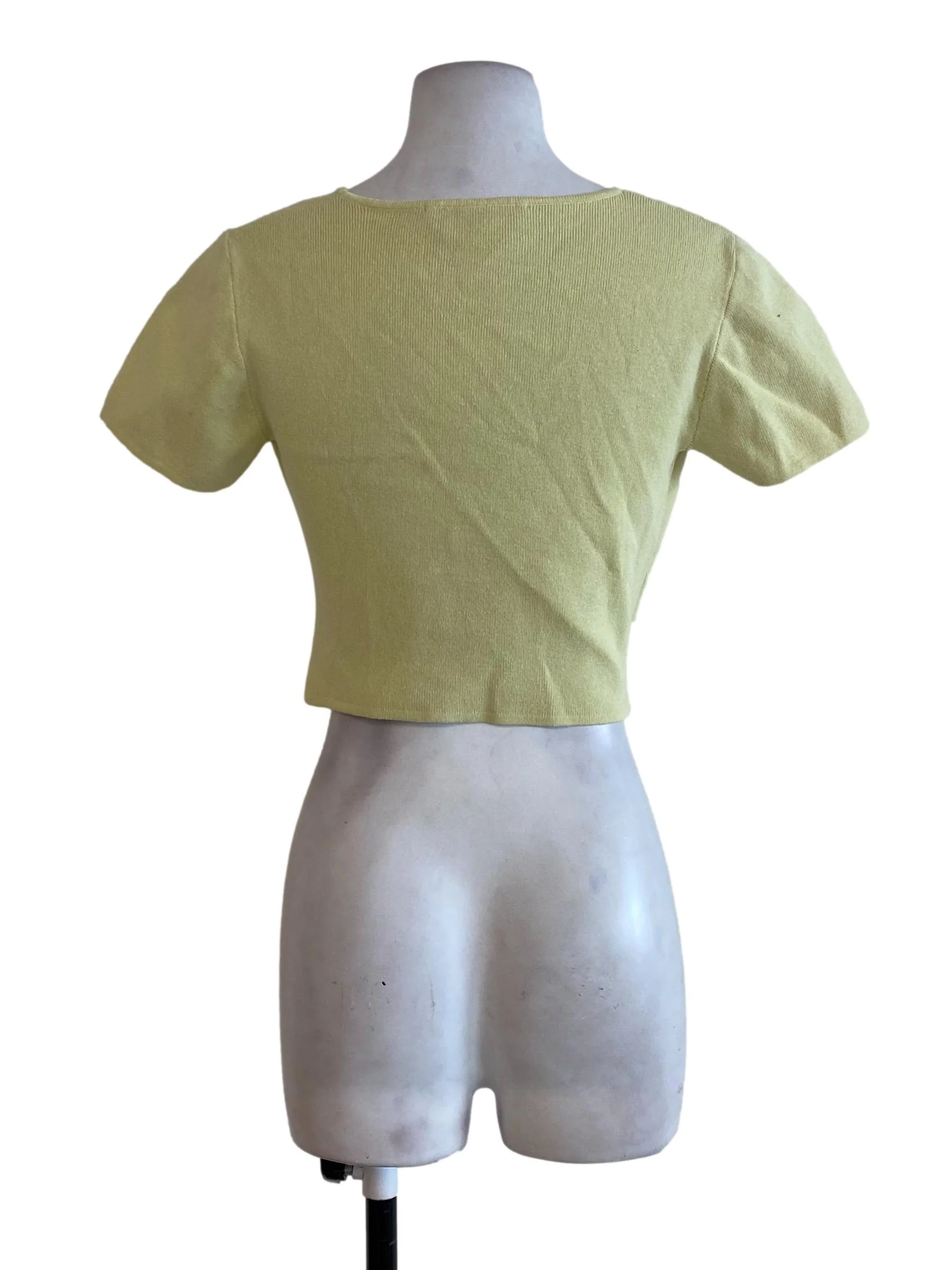 Light Green Knnitted Overlapped Top LB - Image 2