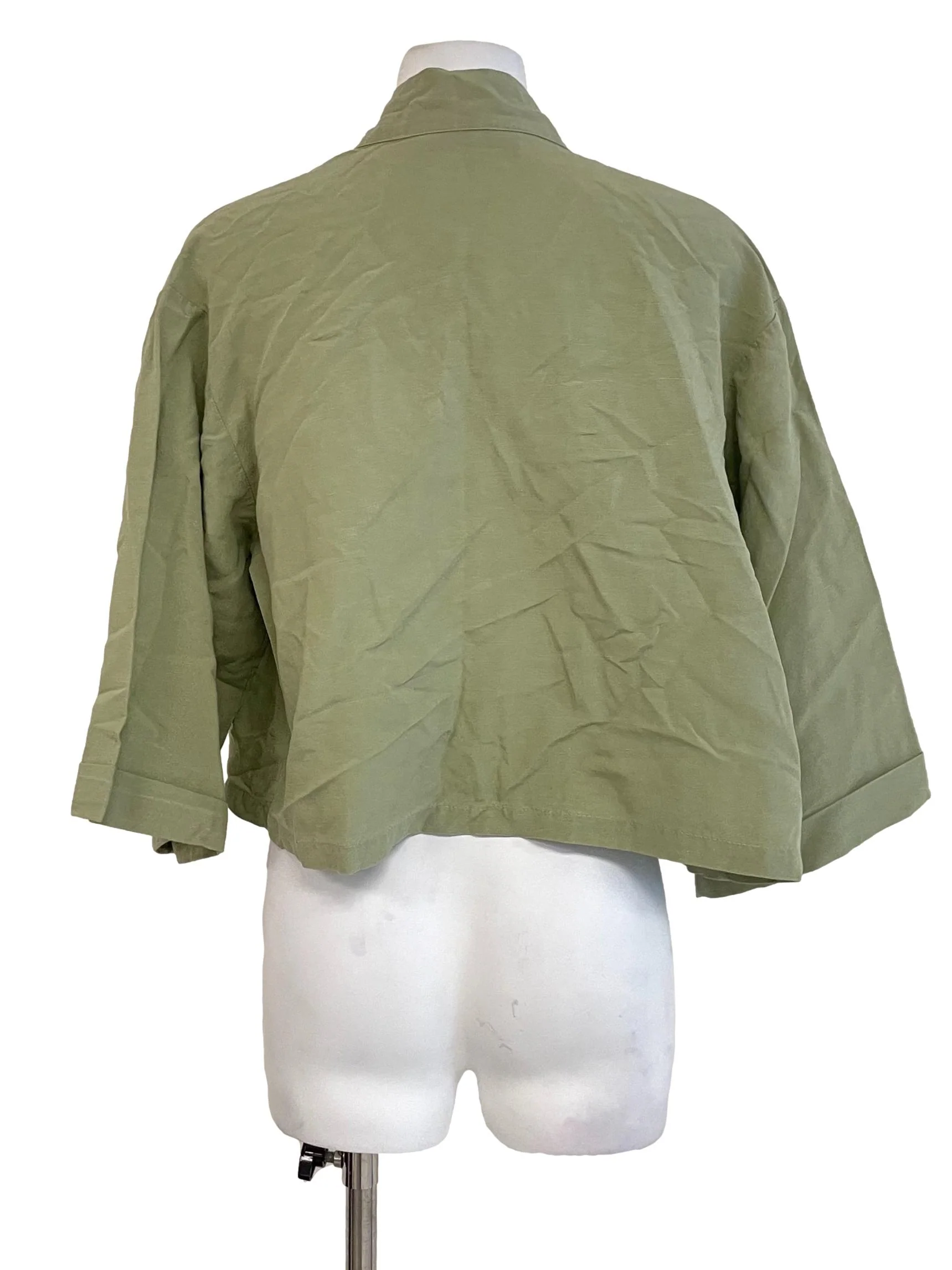 Light Green Open Front Jacket - Image 2