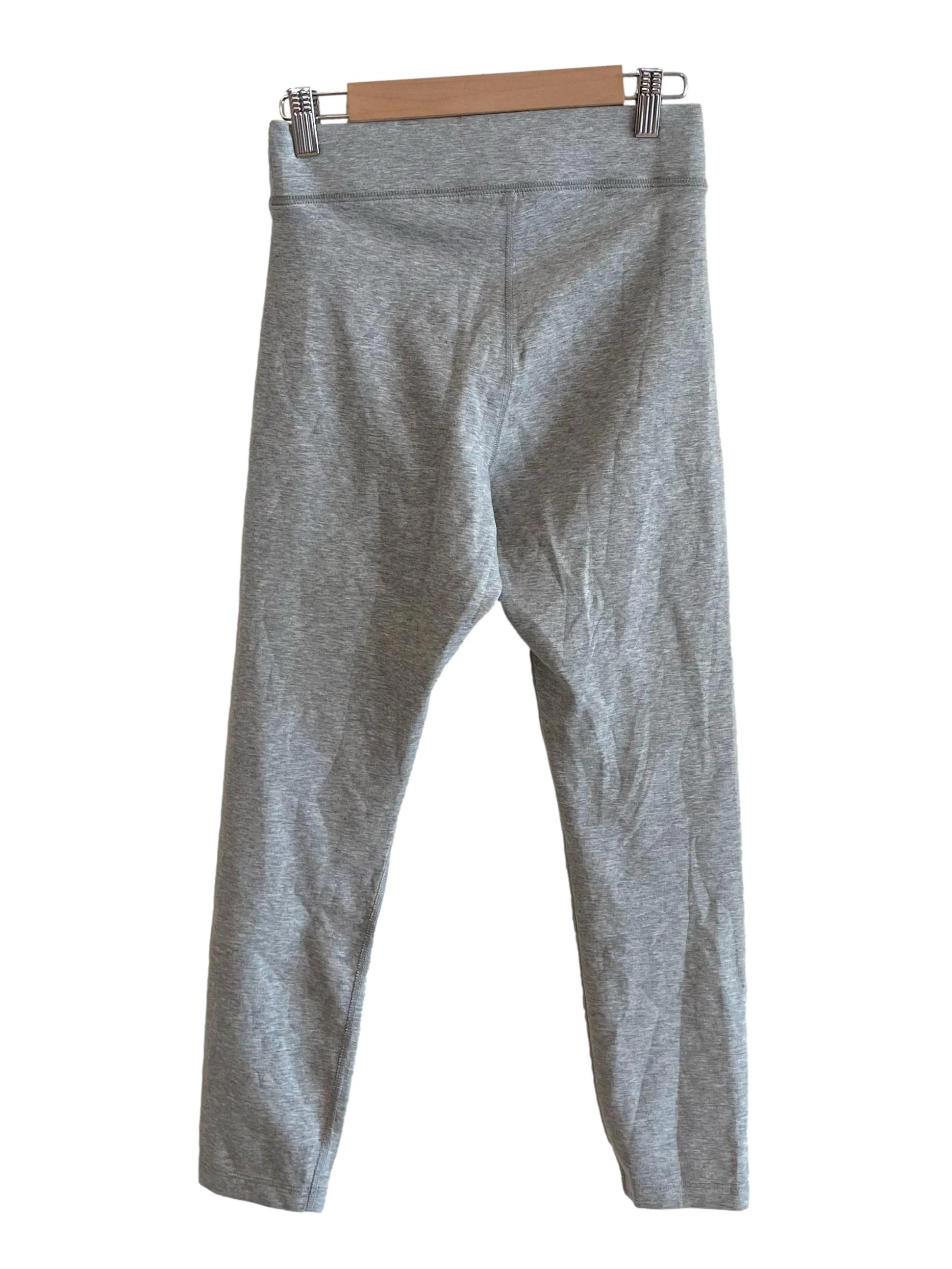 Light Grey Ankle Logo Leggings - Image 2