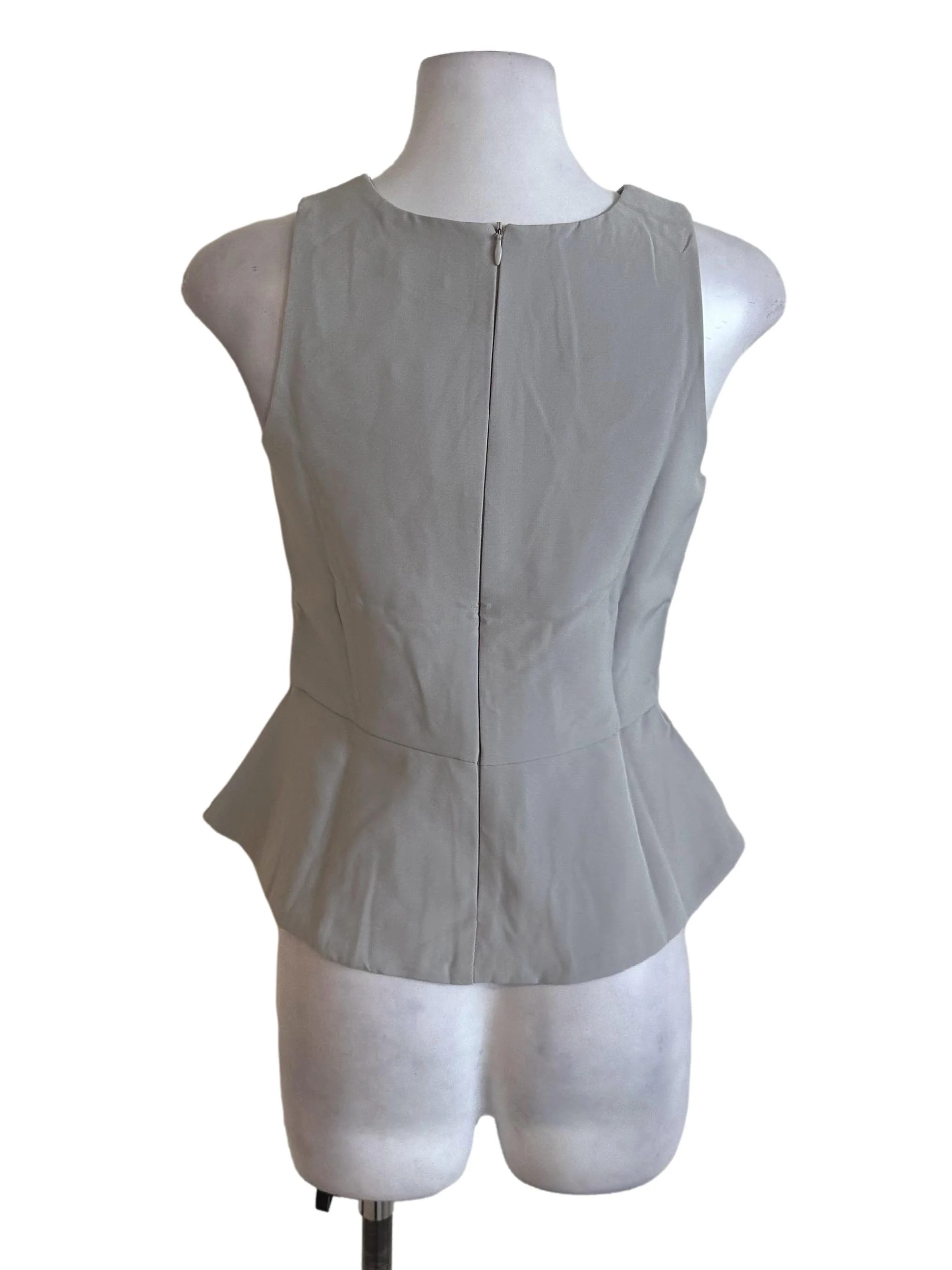 Light Grey Peplum Top - Image 2