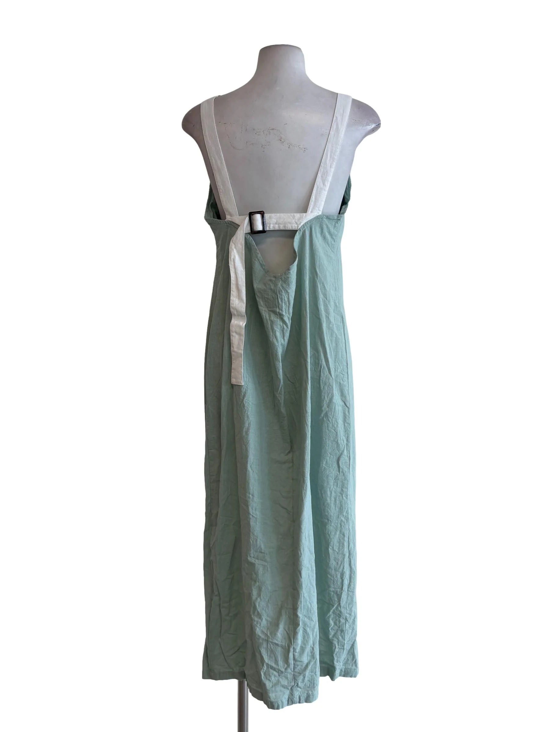 Light Mint Green Cotton Cami Dress - Image 2