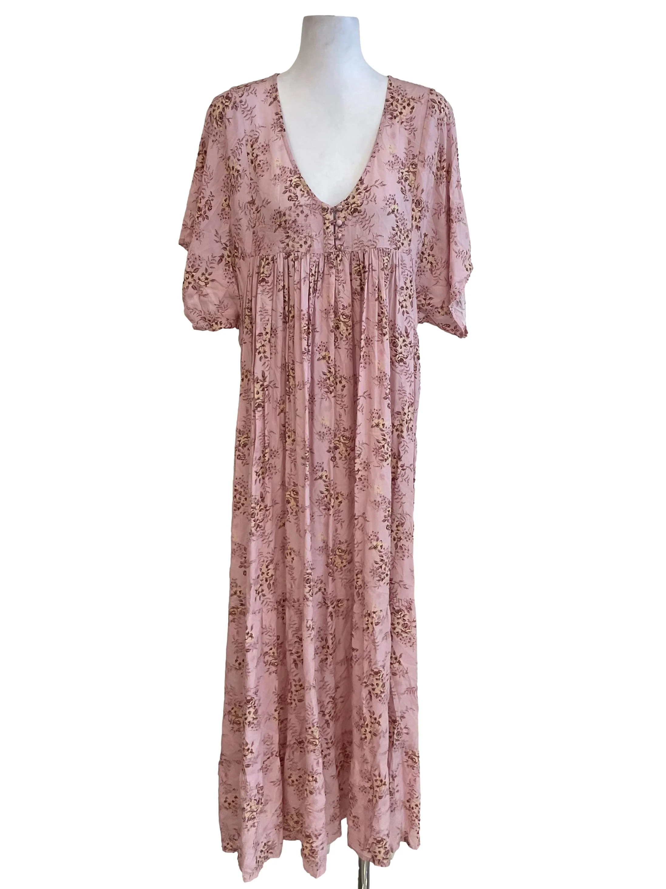 Light Pink Floral Doll Dress