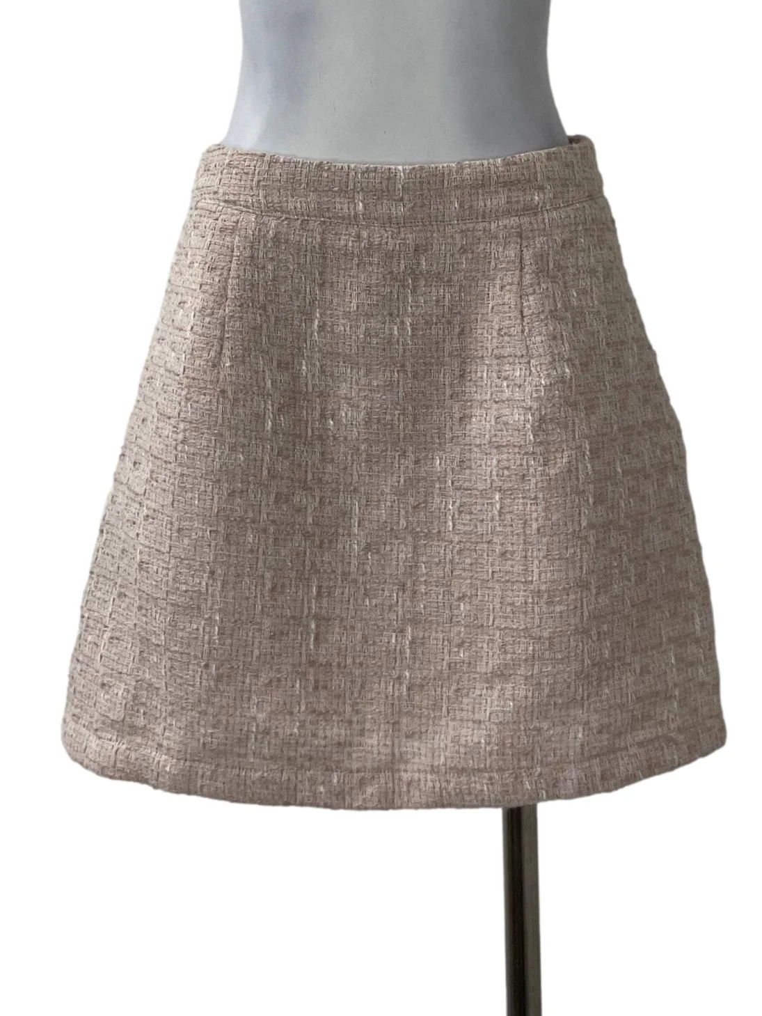 Light Pink Tweed Skirt