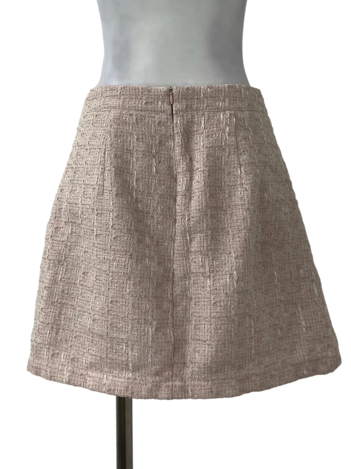 Light Pink Tweed Skirt - Image 2