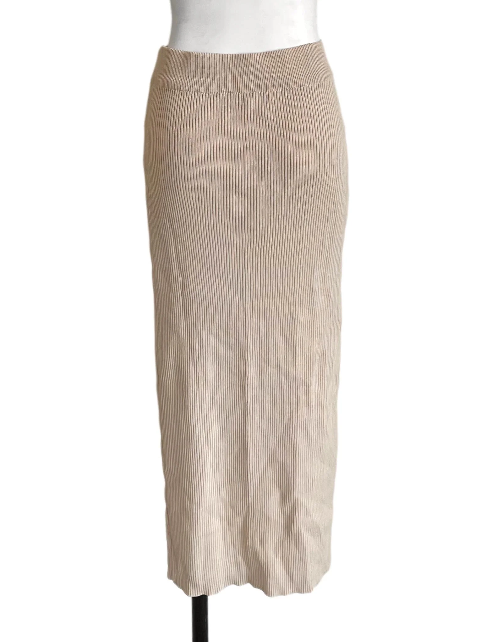Light Sepia Knit Skinny Skirt - Image 2