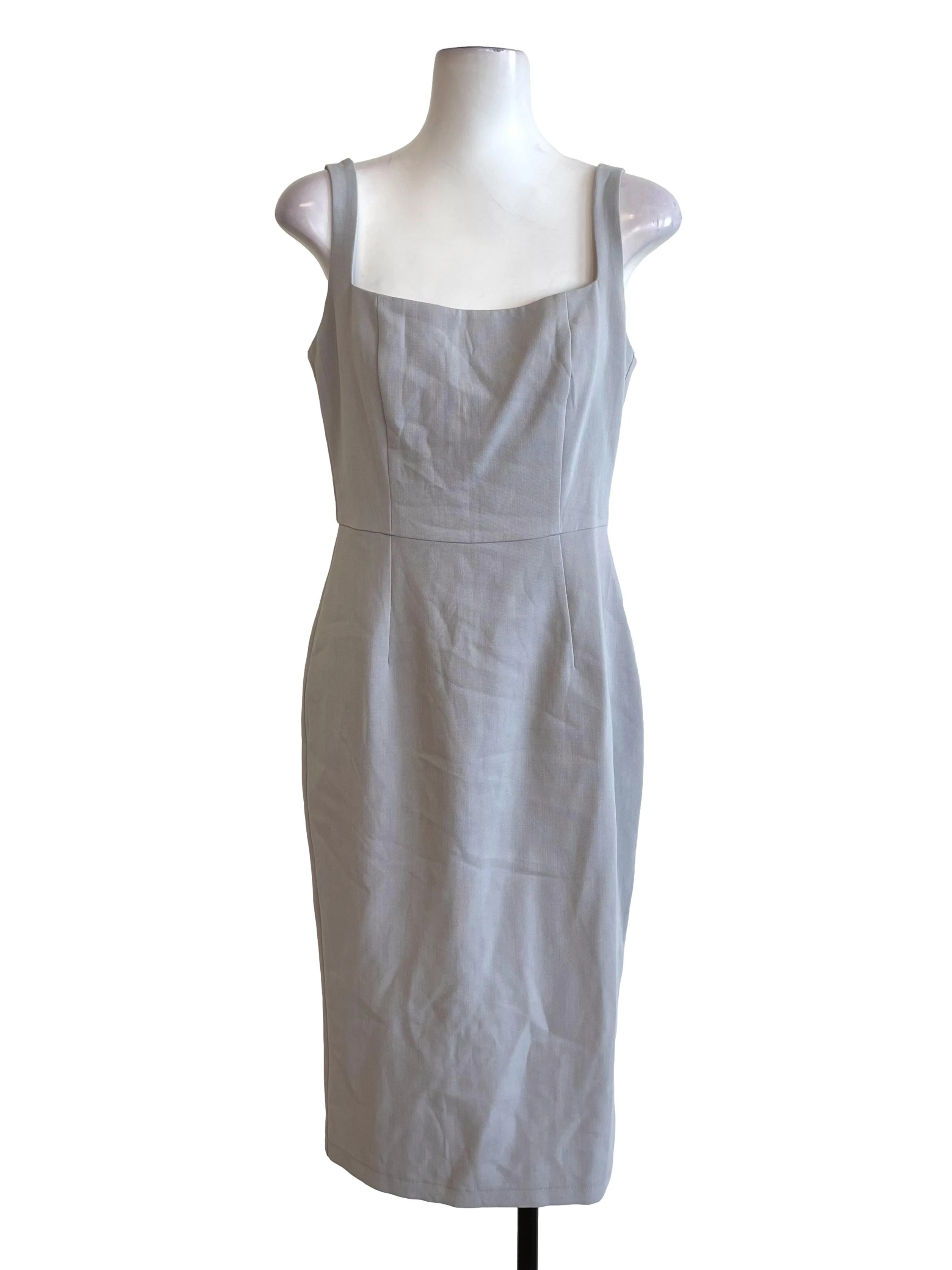 Light Slate Square Neck Slip Dress