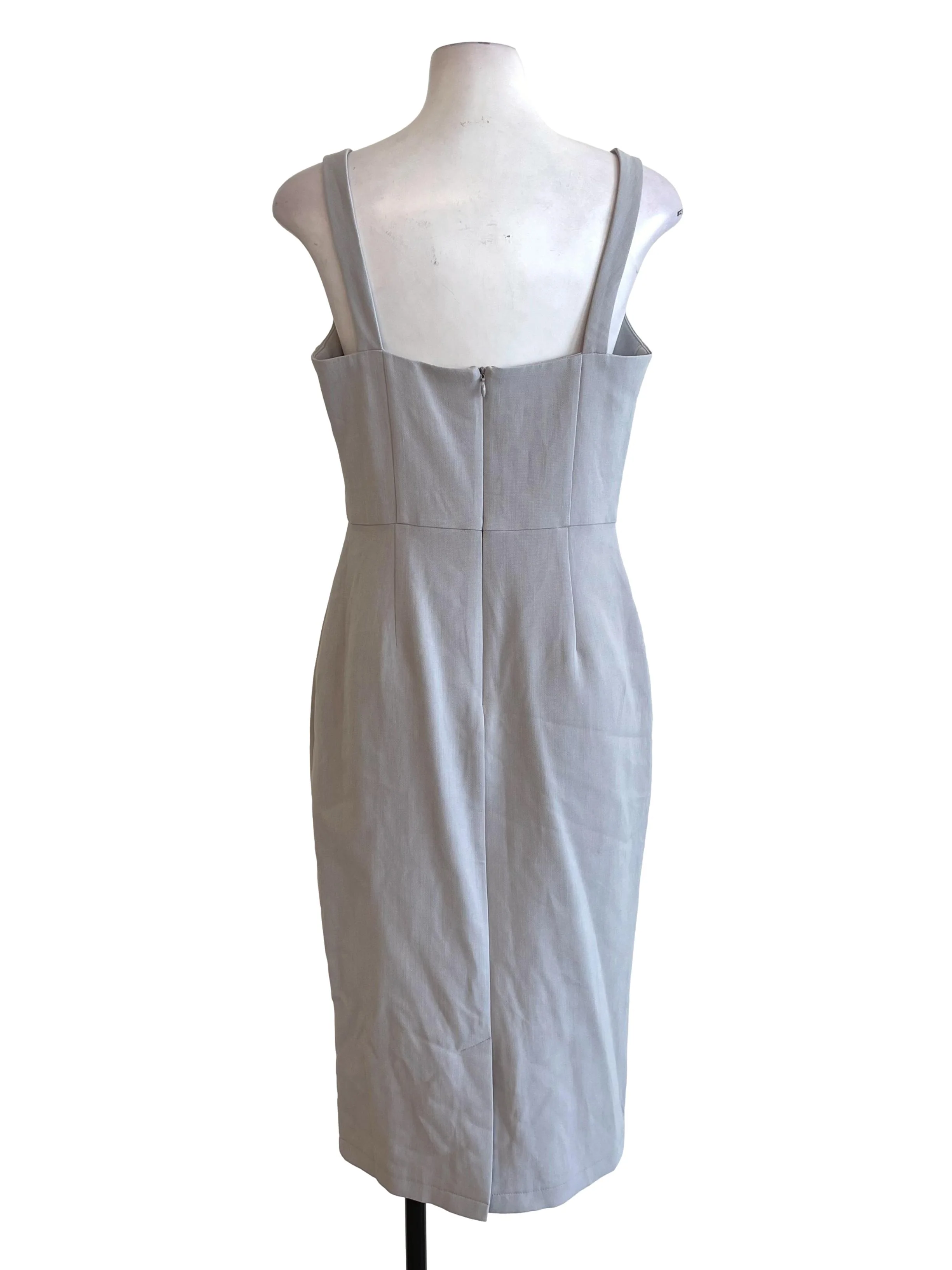 Light Slate Square Neck Slip Dress - Image 2