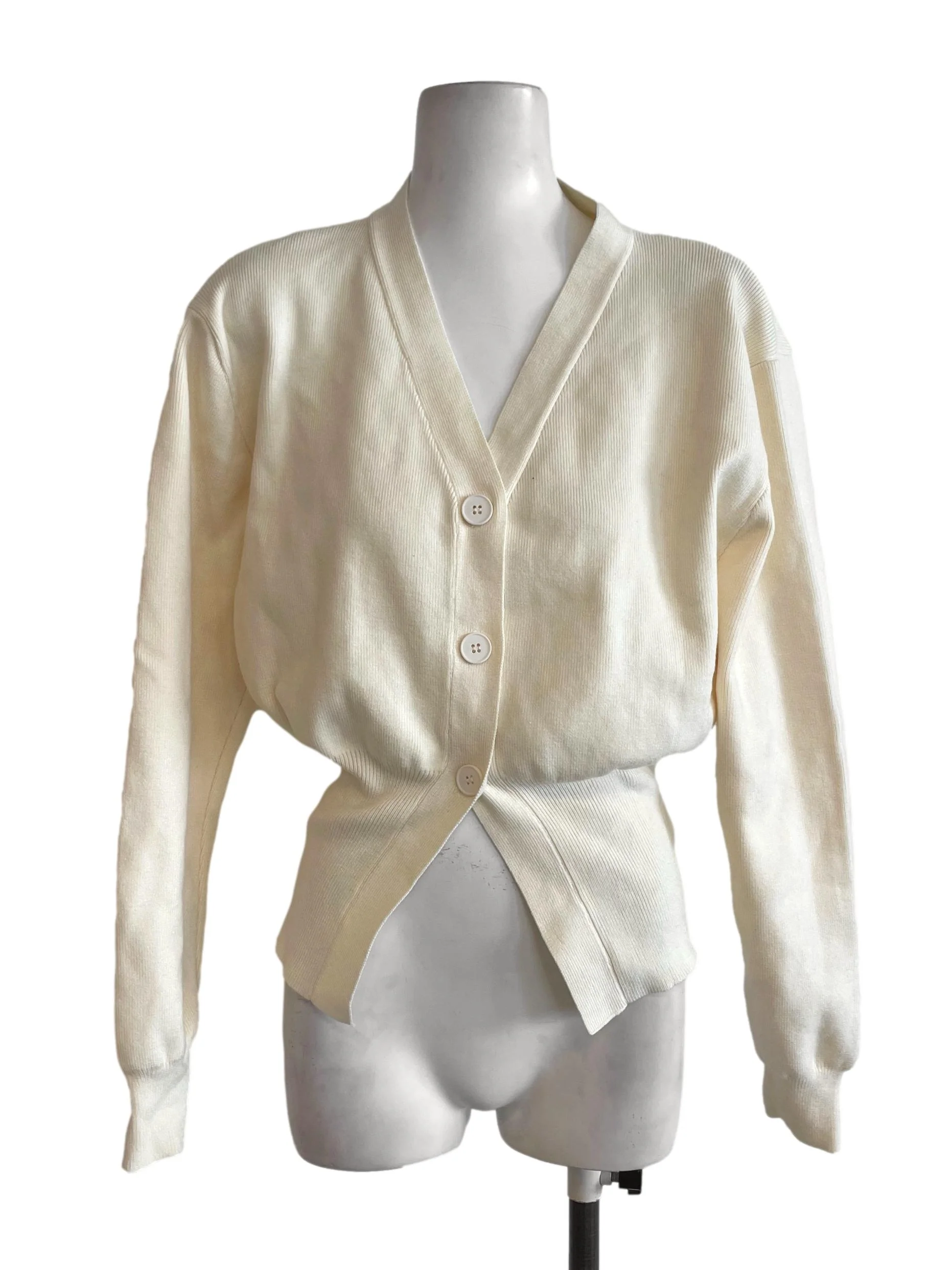 Light Yellow Plain Cardigan