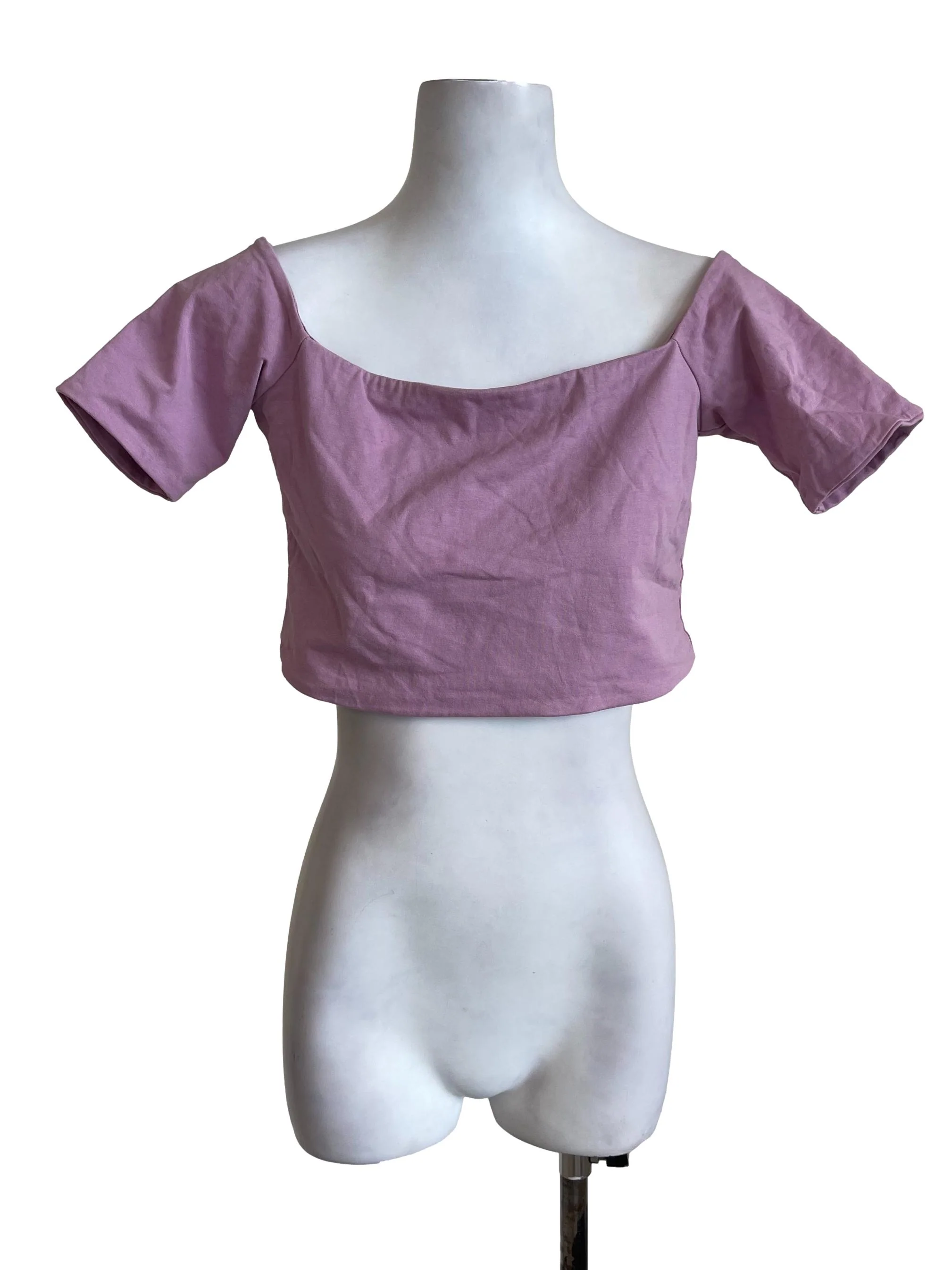 Lilac Off Shoulder Mini Top