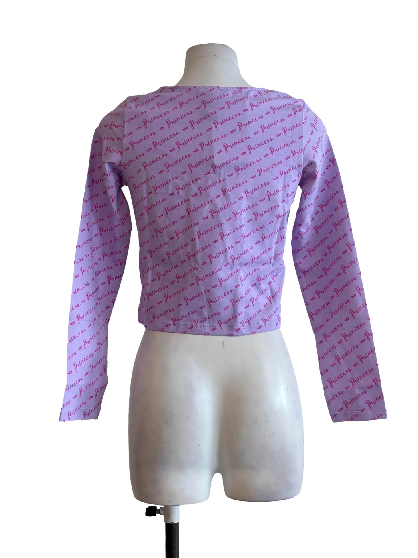 Lilac Princess Print Longsleeve Shirt - Image 2