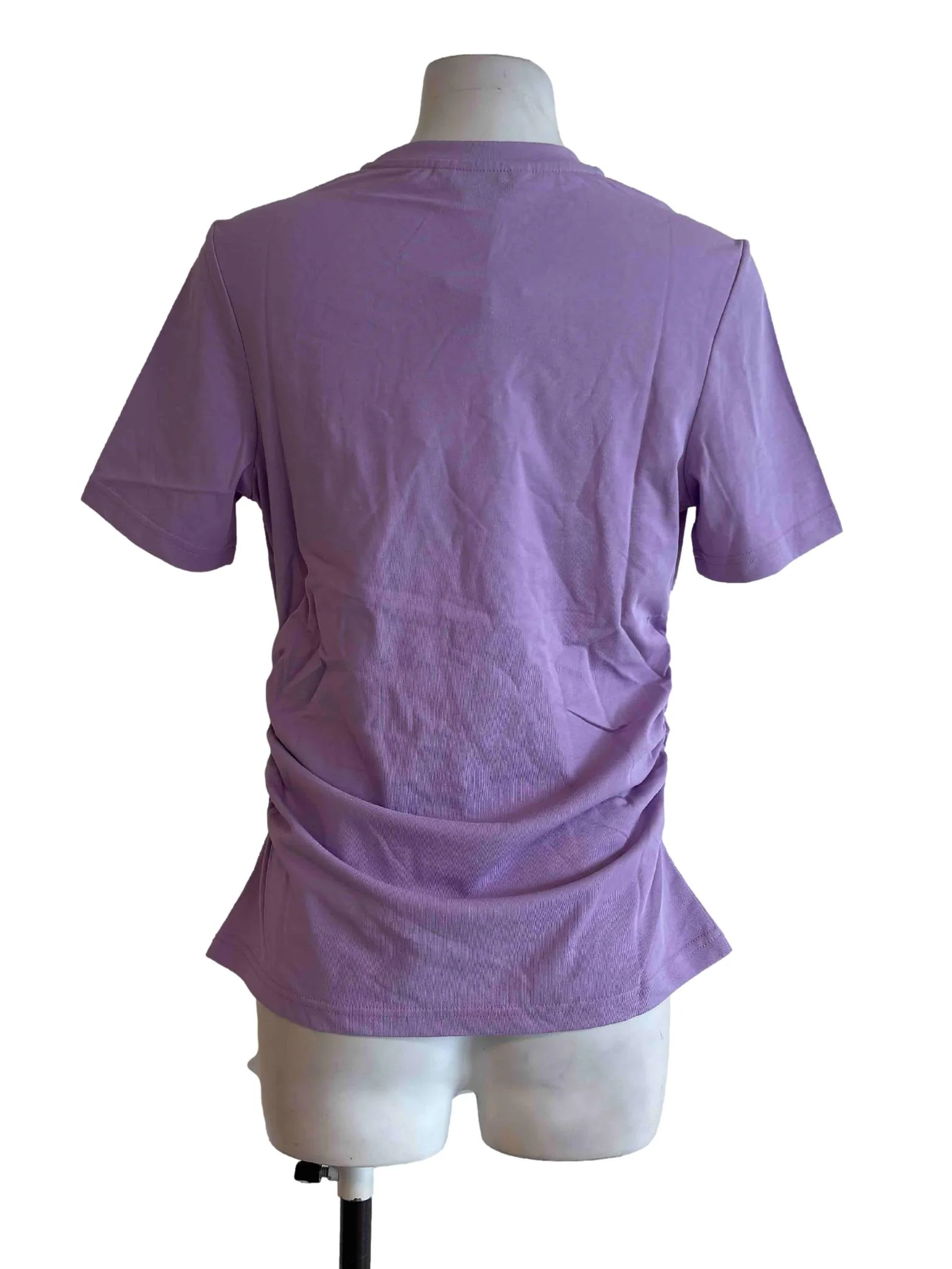Lilac Purple Cinched Waist Top - Image 2