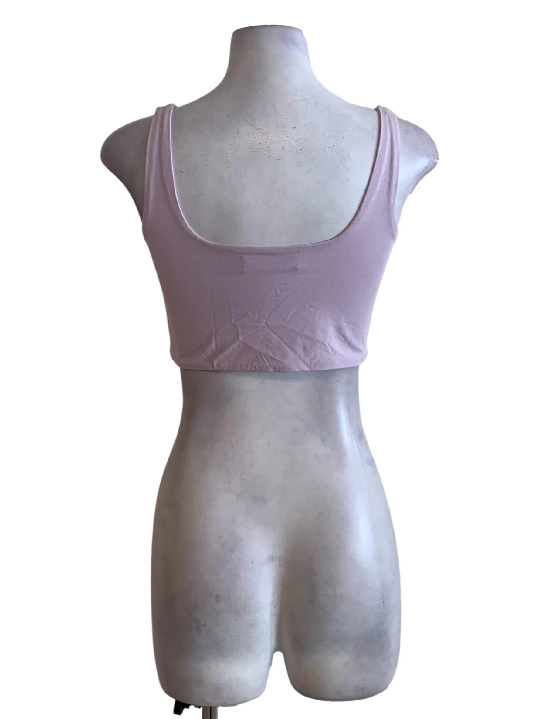 Lilac Purple Cropped Tank Top - Image 2