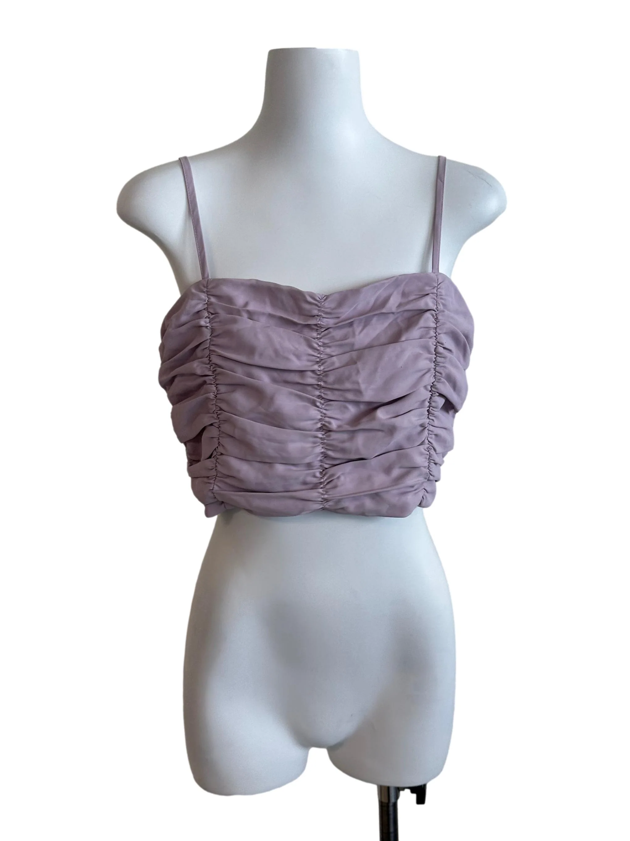 Lilac Purple Ruched Top