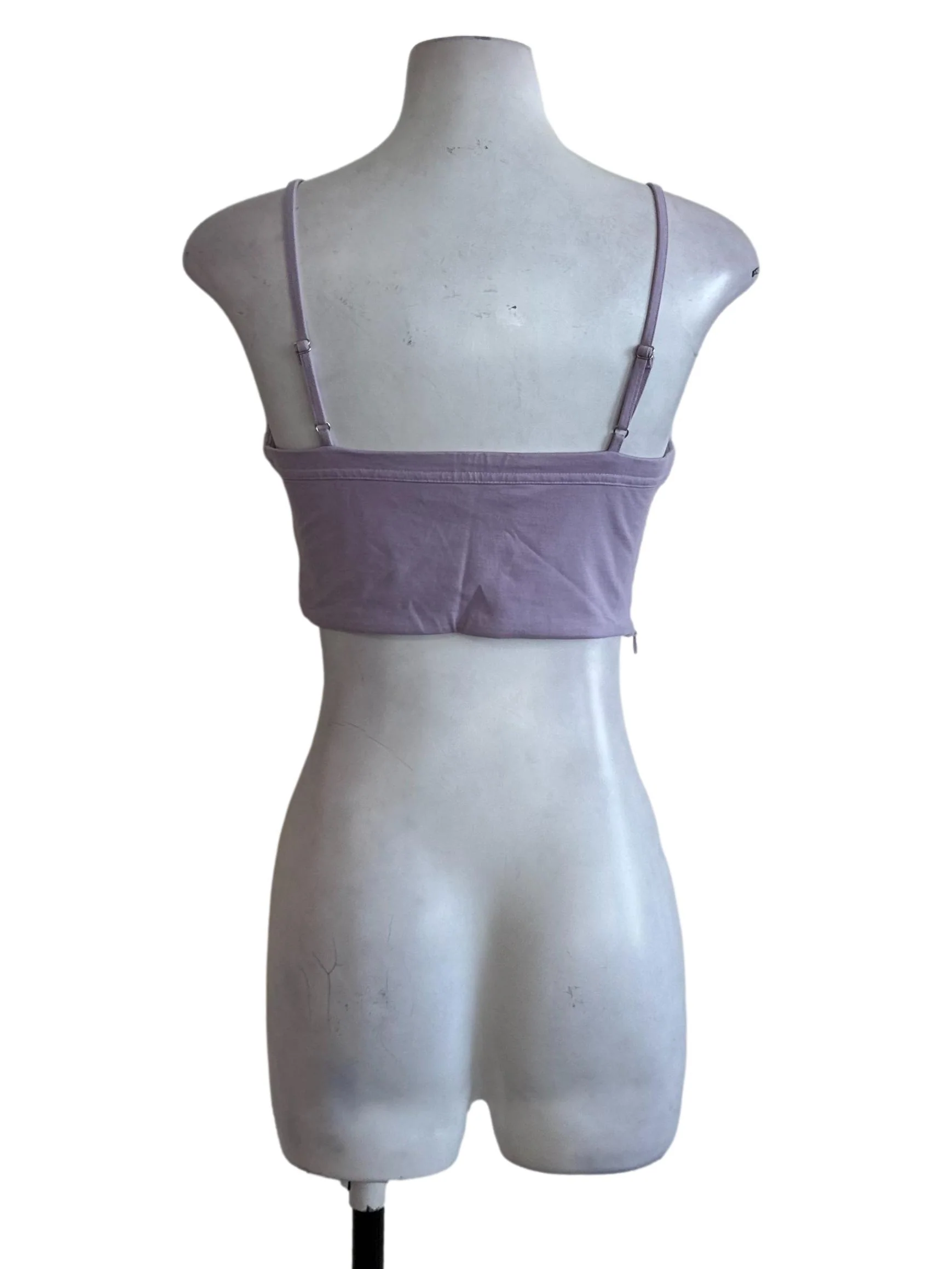Lilac Purple Sweetheart Spaghetti Strap Top - Image 2