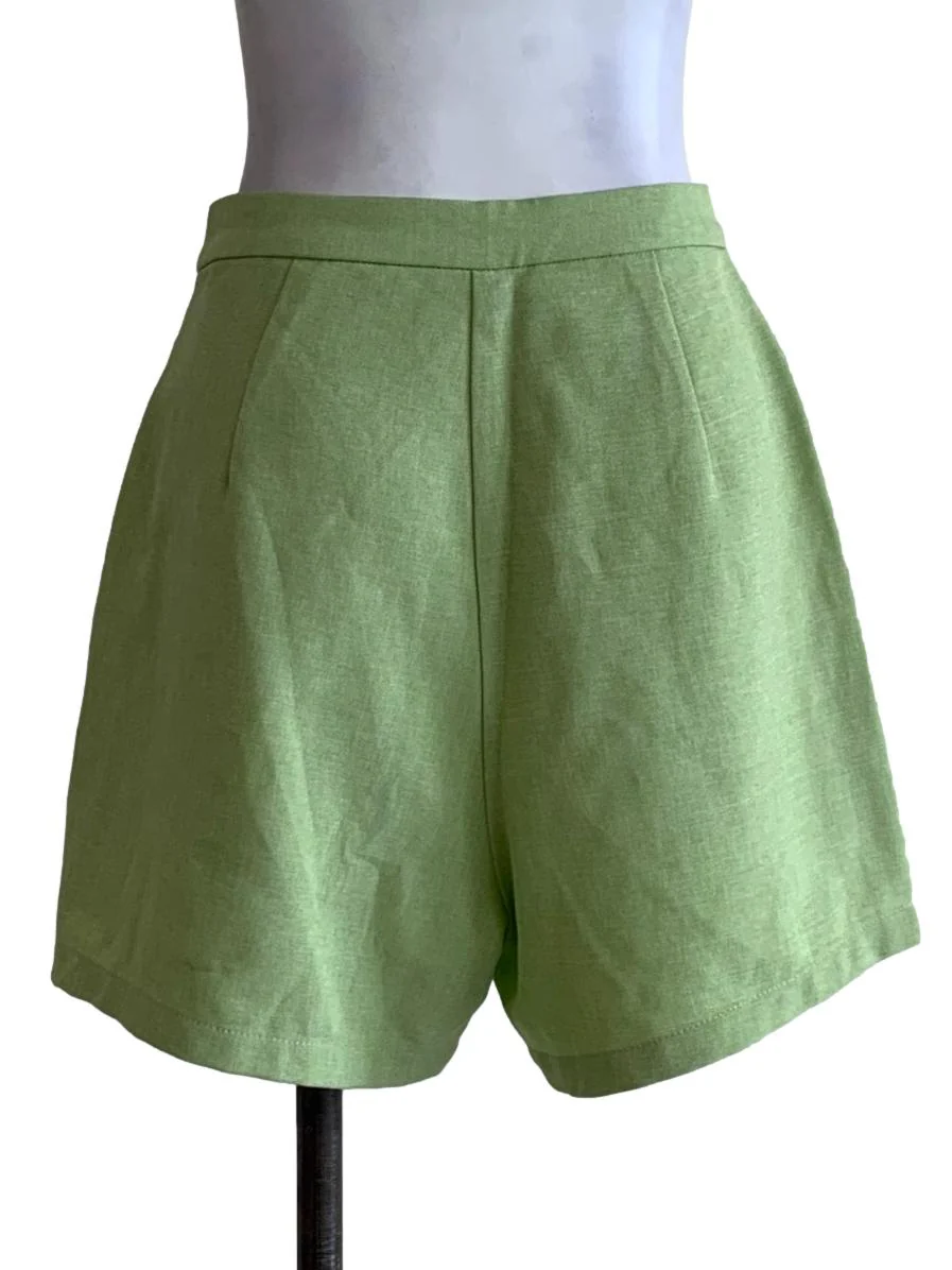 Lime Green Basic Short Pants - Image 2