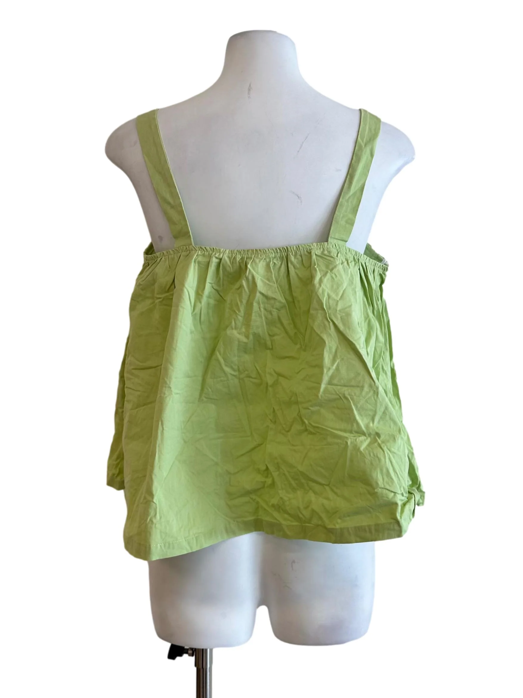 Lime Green Sleeveless Top - Image 2