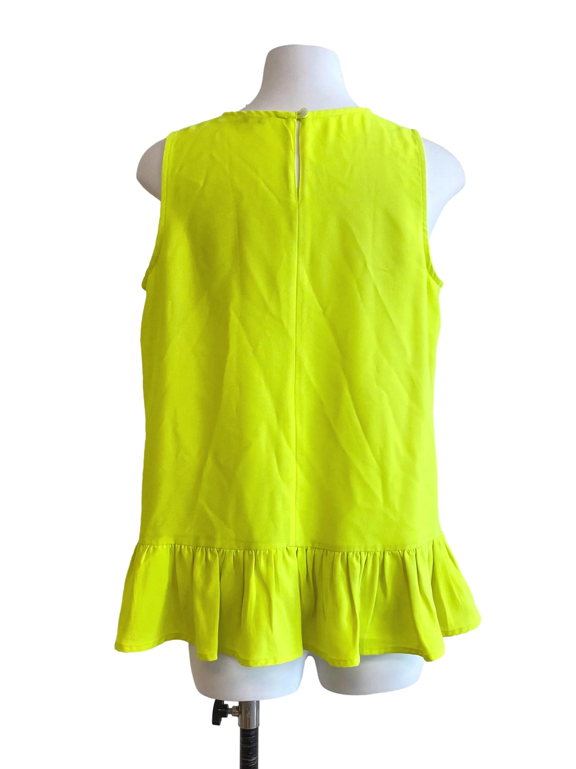 Lime Jewel Neck Top - Image 2