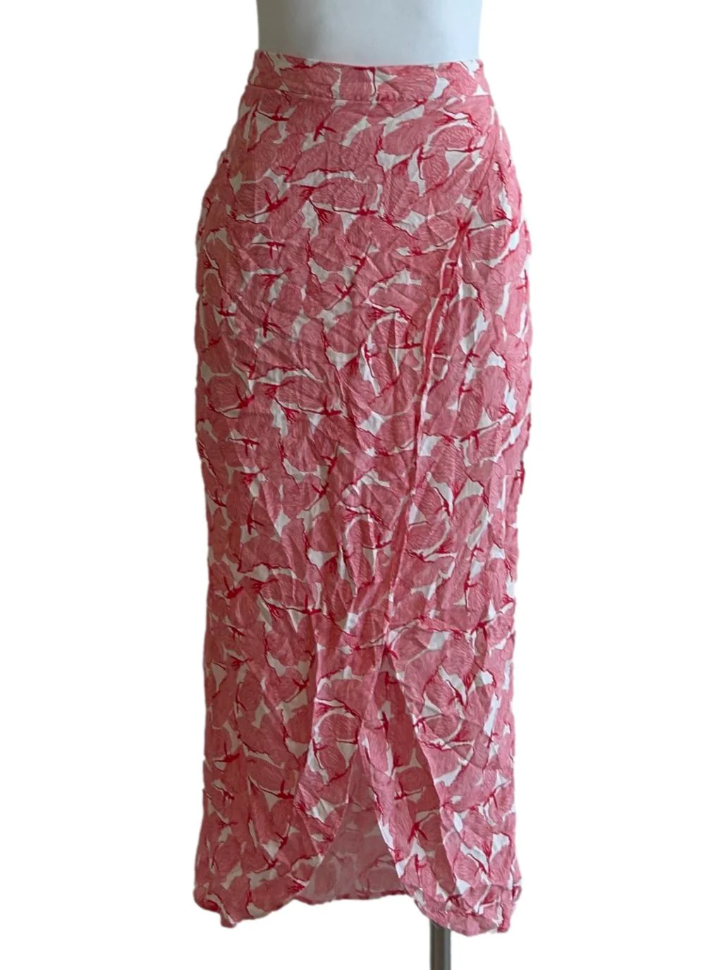 Littau Skirt - Wrap Midi Skirt In Pink Petal Print CSN - Image 5
