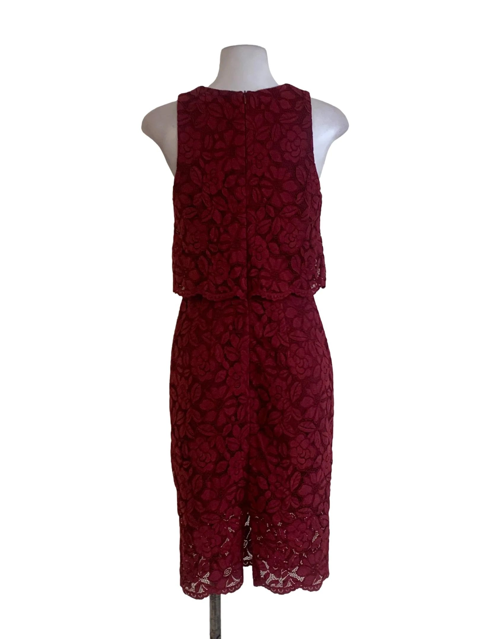 Mahogany Lace A-Line Dress - Image 2