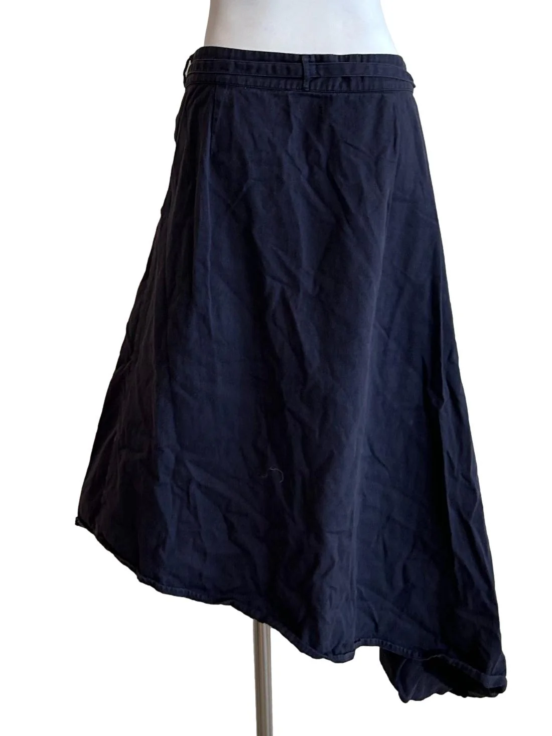Mallorca Organic Cotton Asymmetric Skirt In Summer Night CSN - Image 6