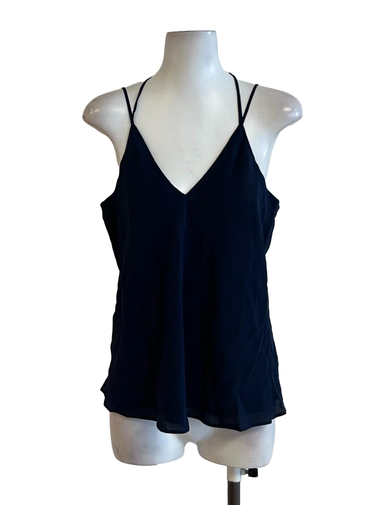Manresa Top - Spaghetti Double Strap Camisole In Navy CSN - Image 4