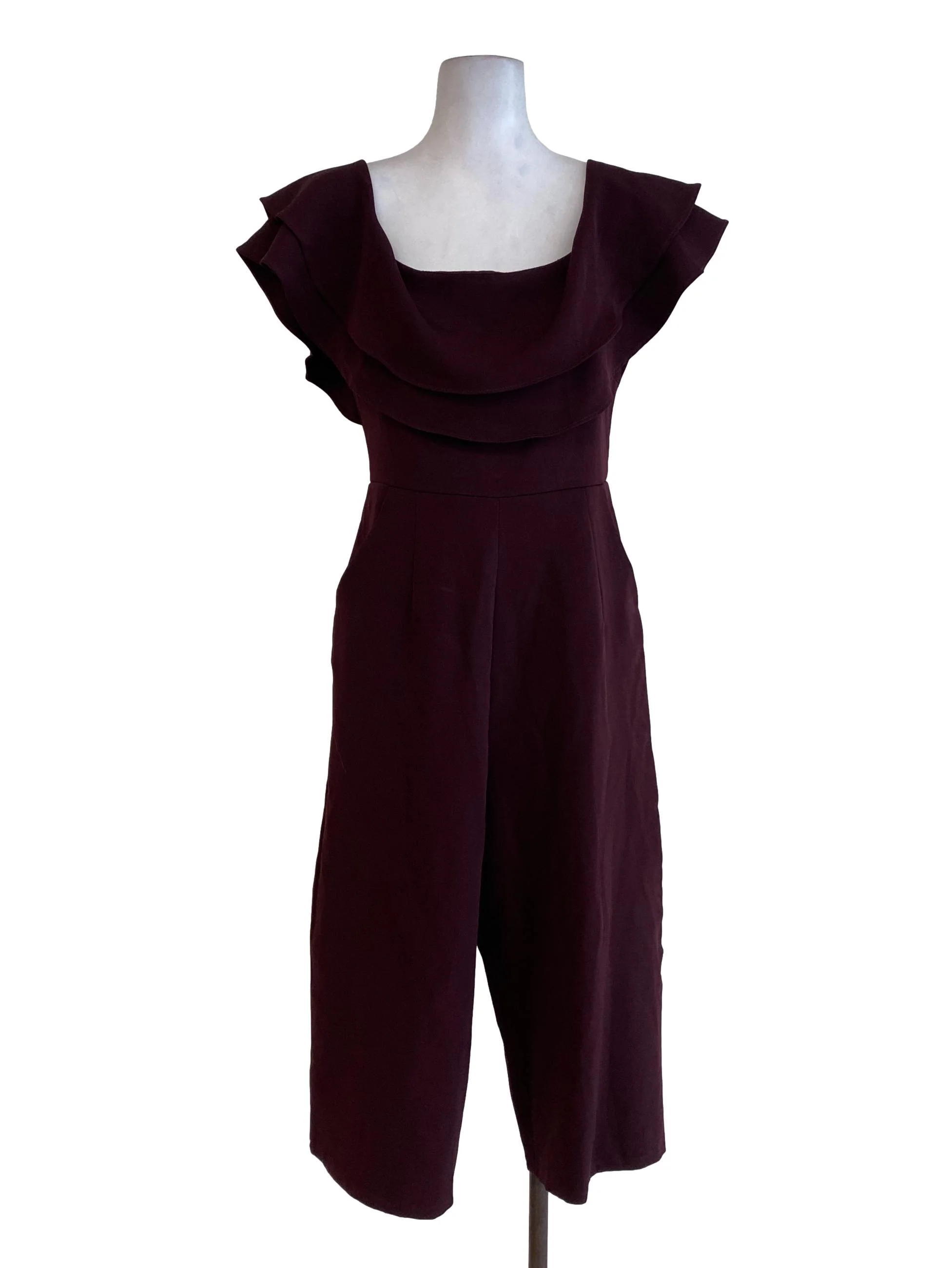 Maroon Layered Jumpsuits