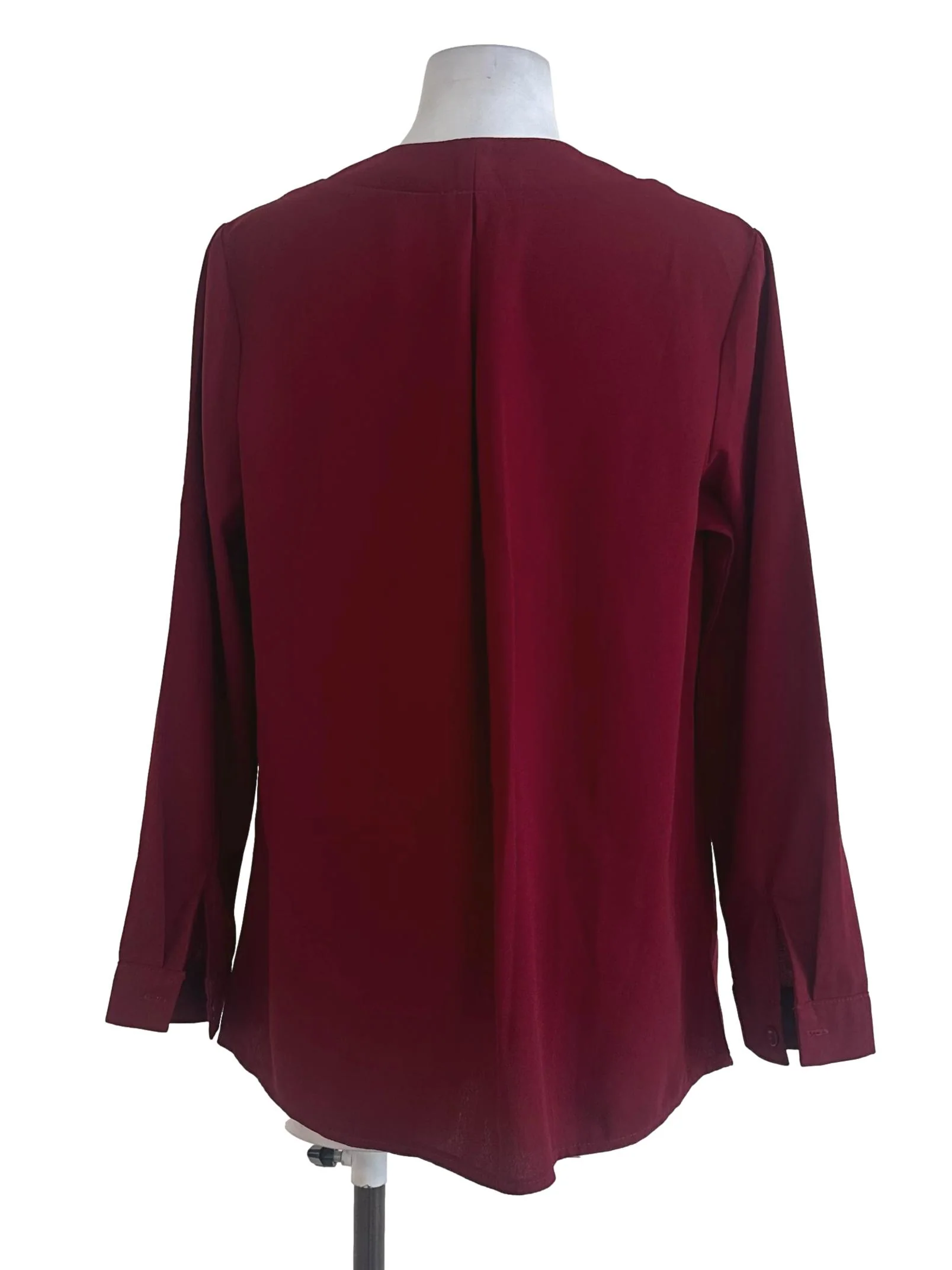 Maroon Red Plain Top - Image 2