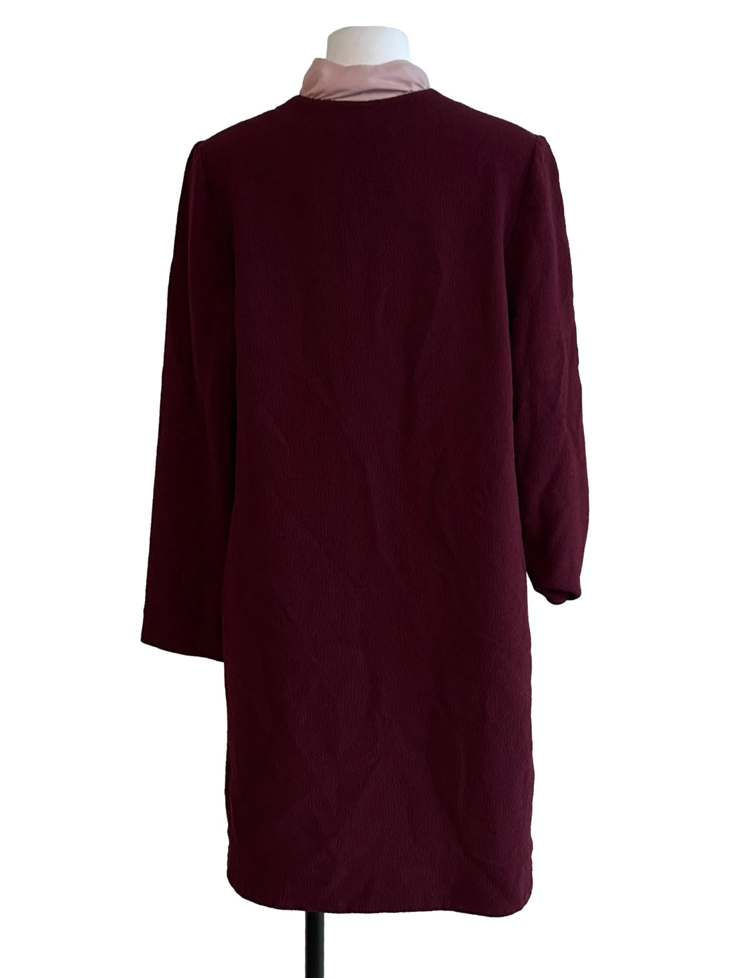Maroon Textured Dress - Image 2