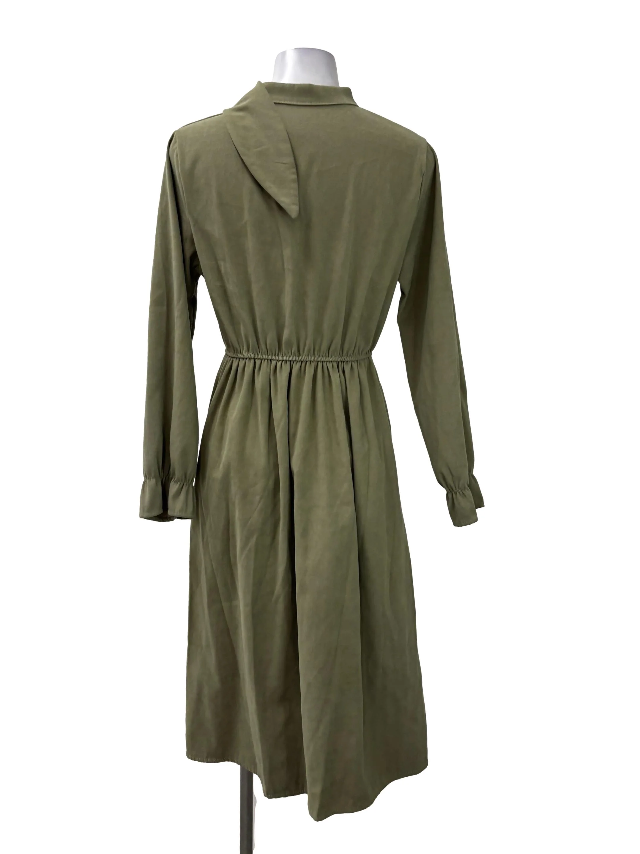 Matcha Green Button Down Midi Dress - Image 2