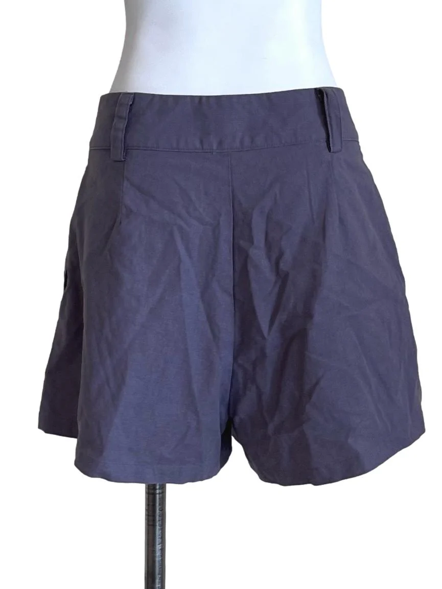 Mauve Purple Linen Short Pants LB - Image 2