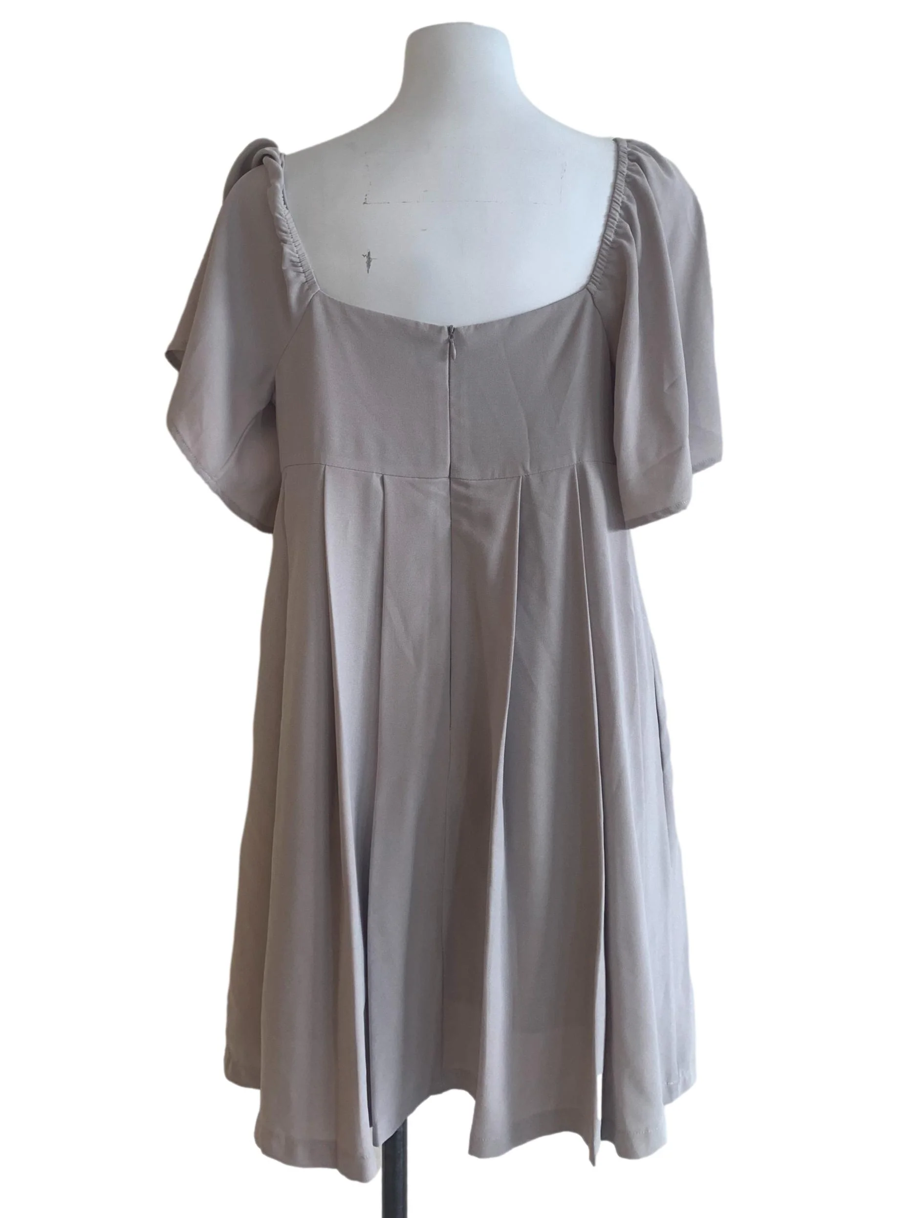 Mauve Purple Square Neck Dress - Image 2