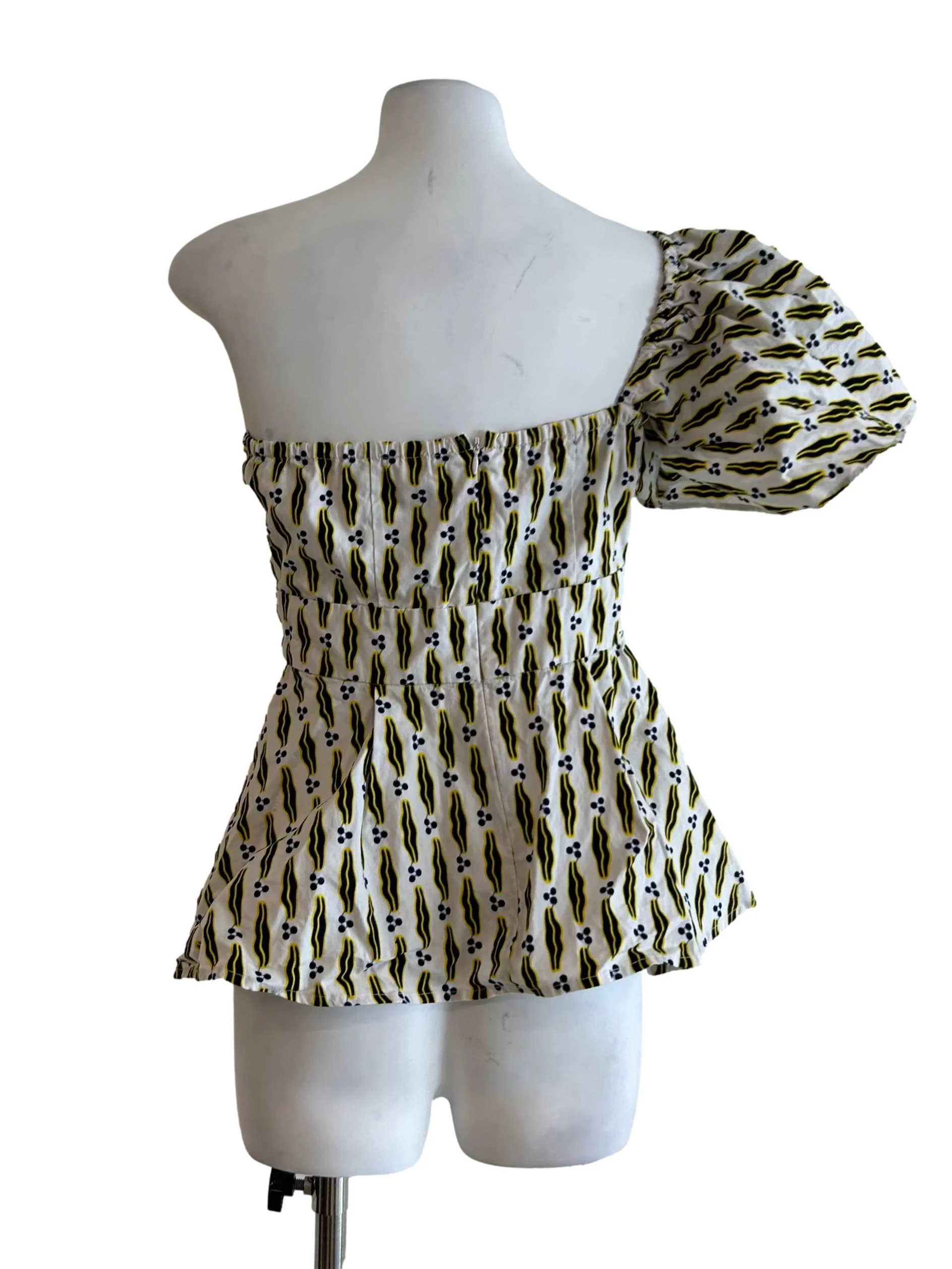 Mayeso One Shoulder Top In Blue And White - Multicolor CSN* - Image 5